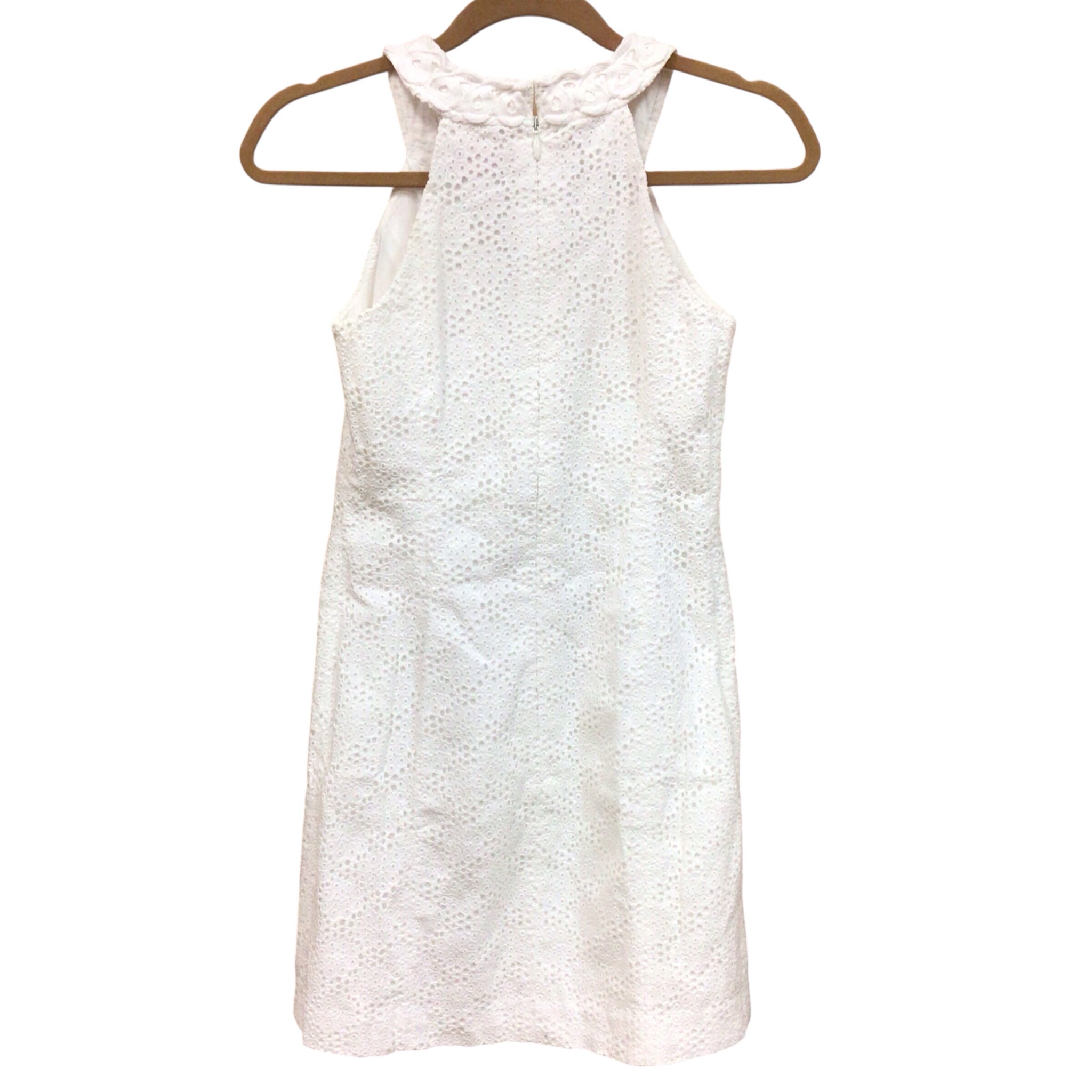 Lilly Pulitzer "Lynn" White Sleeveless Shift Dress Size 00