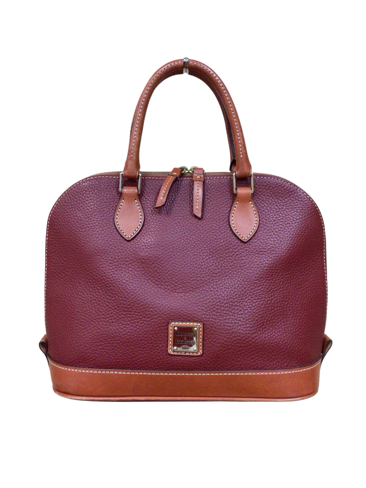 Dooney & Bourke Auburn Pebbled Leather Zip Zip Satchel