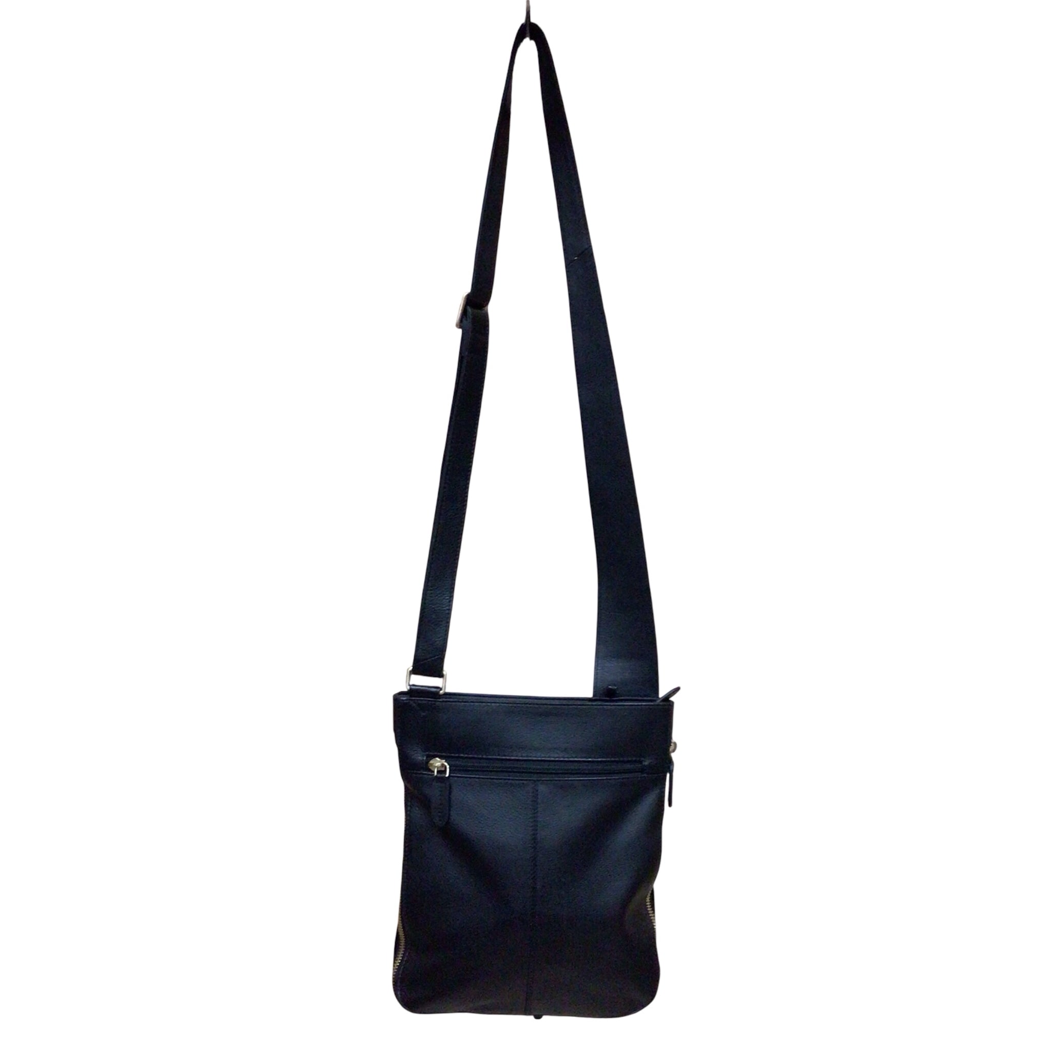 Radley London Pockets 2.0 Faux Croc Leather Black Crossbody Bag