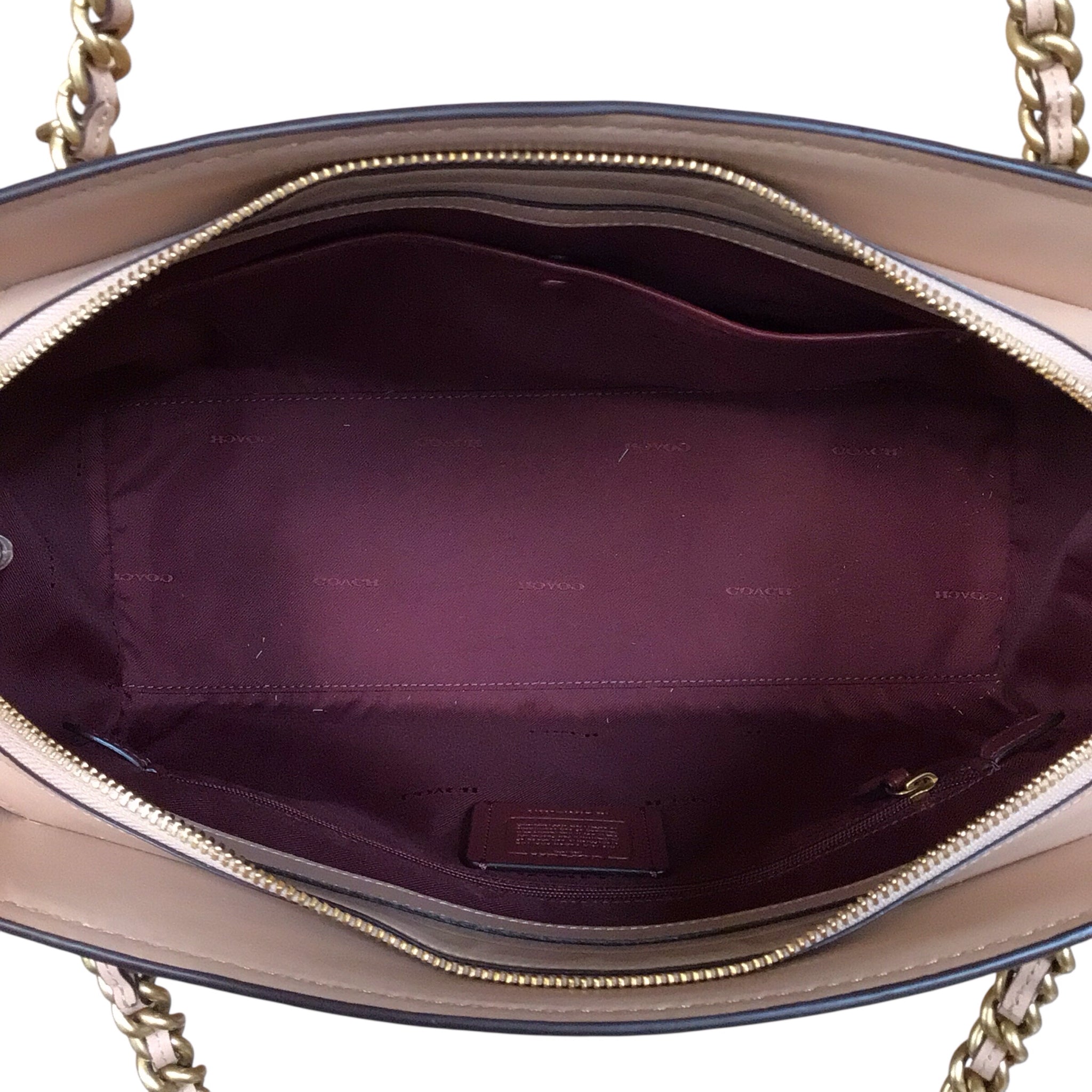 Coach 35575 "Parker" Leather Carryall Satchel Shoulder Bag