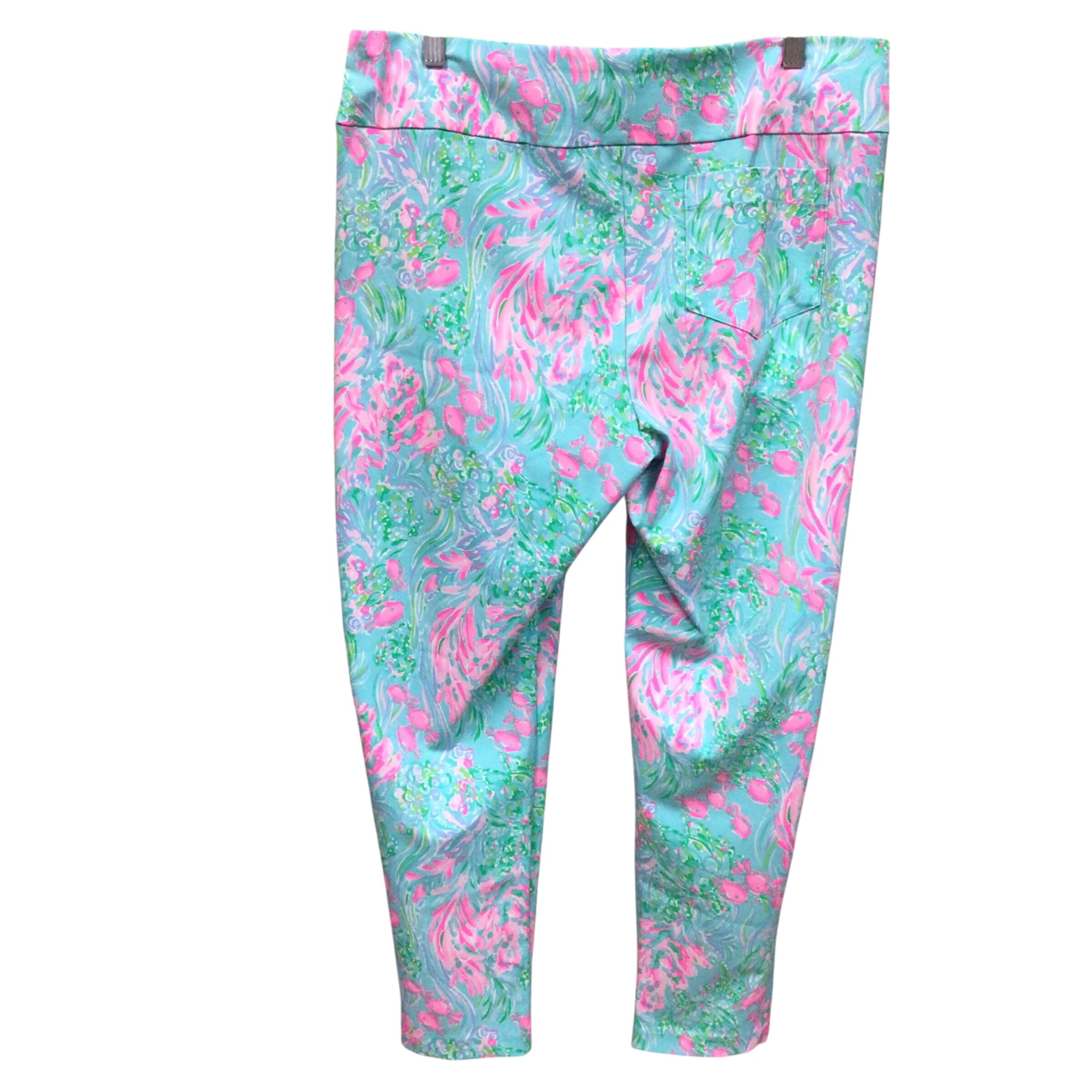 Lilly Pulitzer Luxletic Corso "Cay To My Heart" Pants Size 16