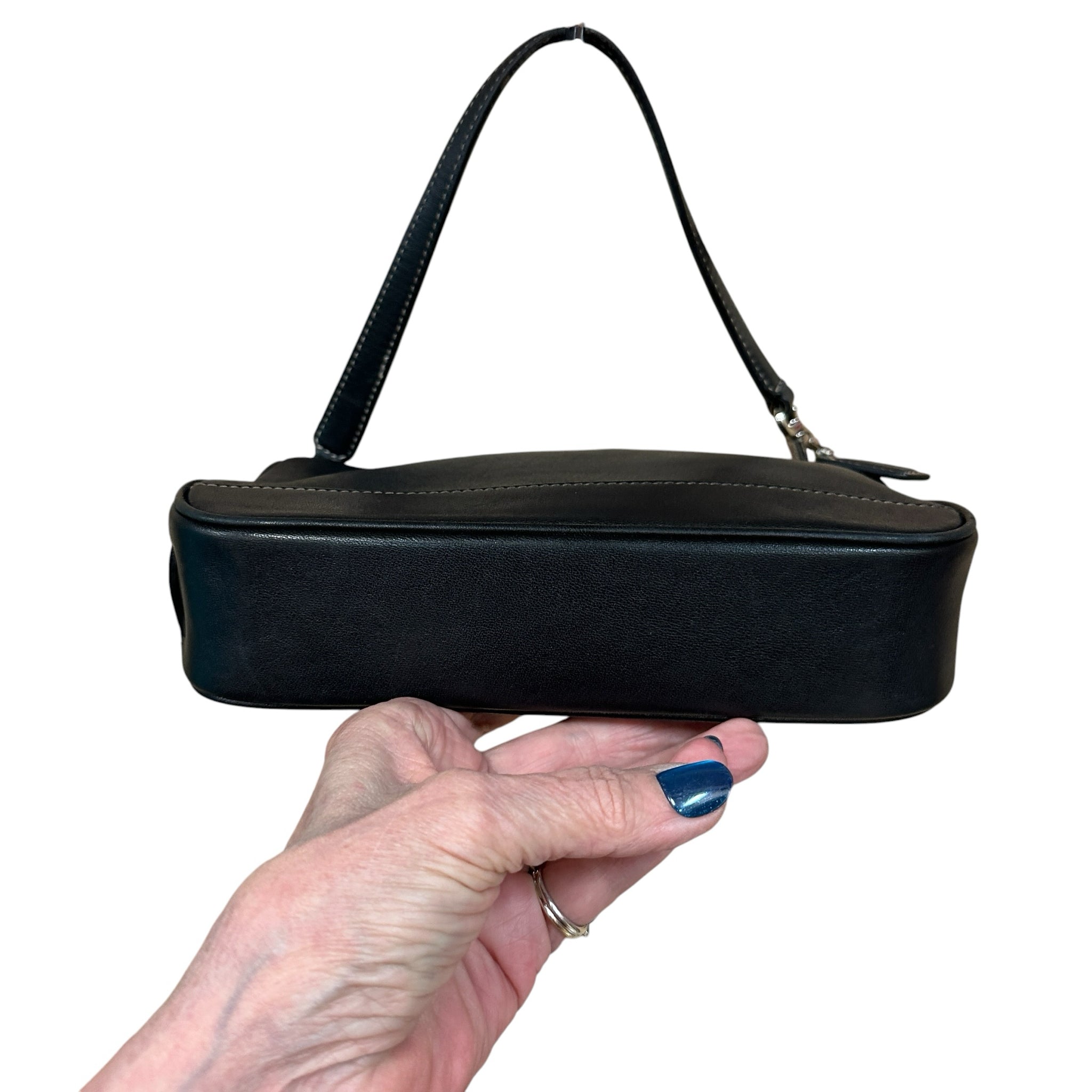 Coach 7785 Vintage "Demi" Hampton Black Leather Mini Handbag