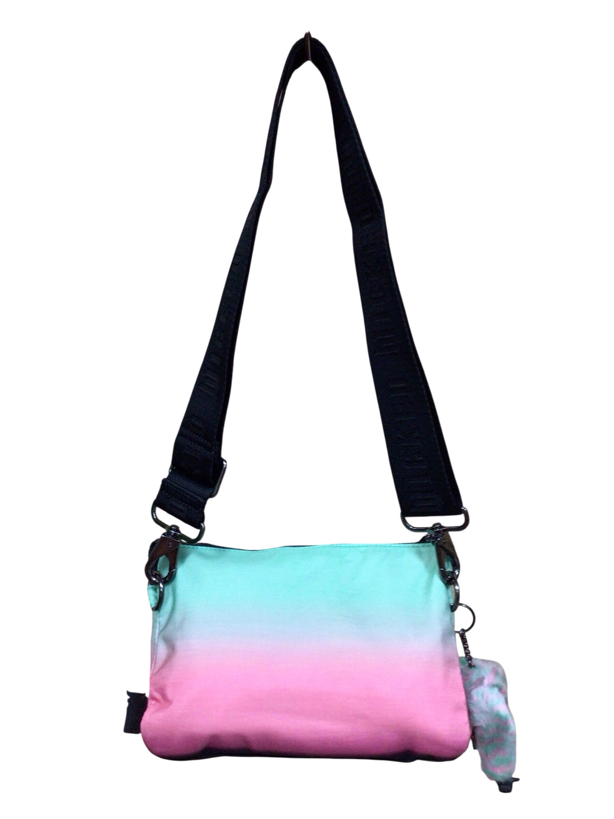 Kipling "Wicked" Ombre Green & Pink Nylon Crossbody Bag