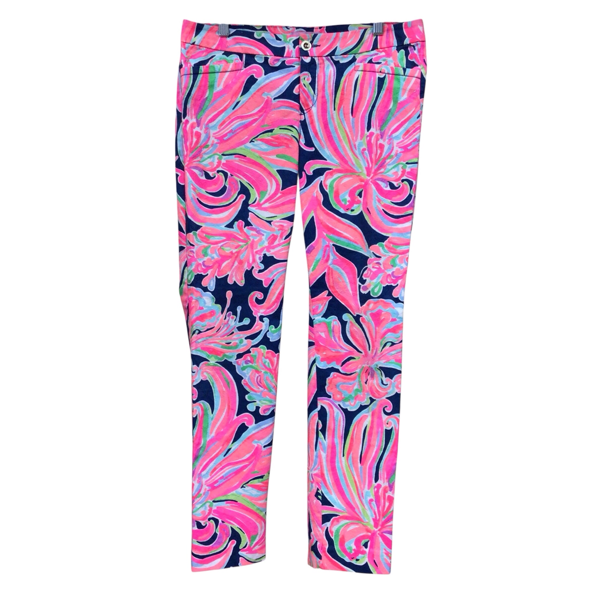 Lilly Pulitzer Kelly Textured Skinny Pants Size 6