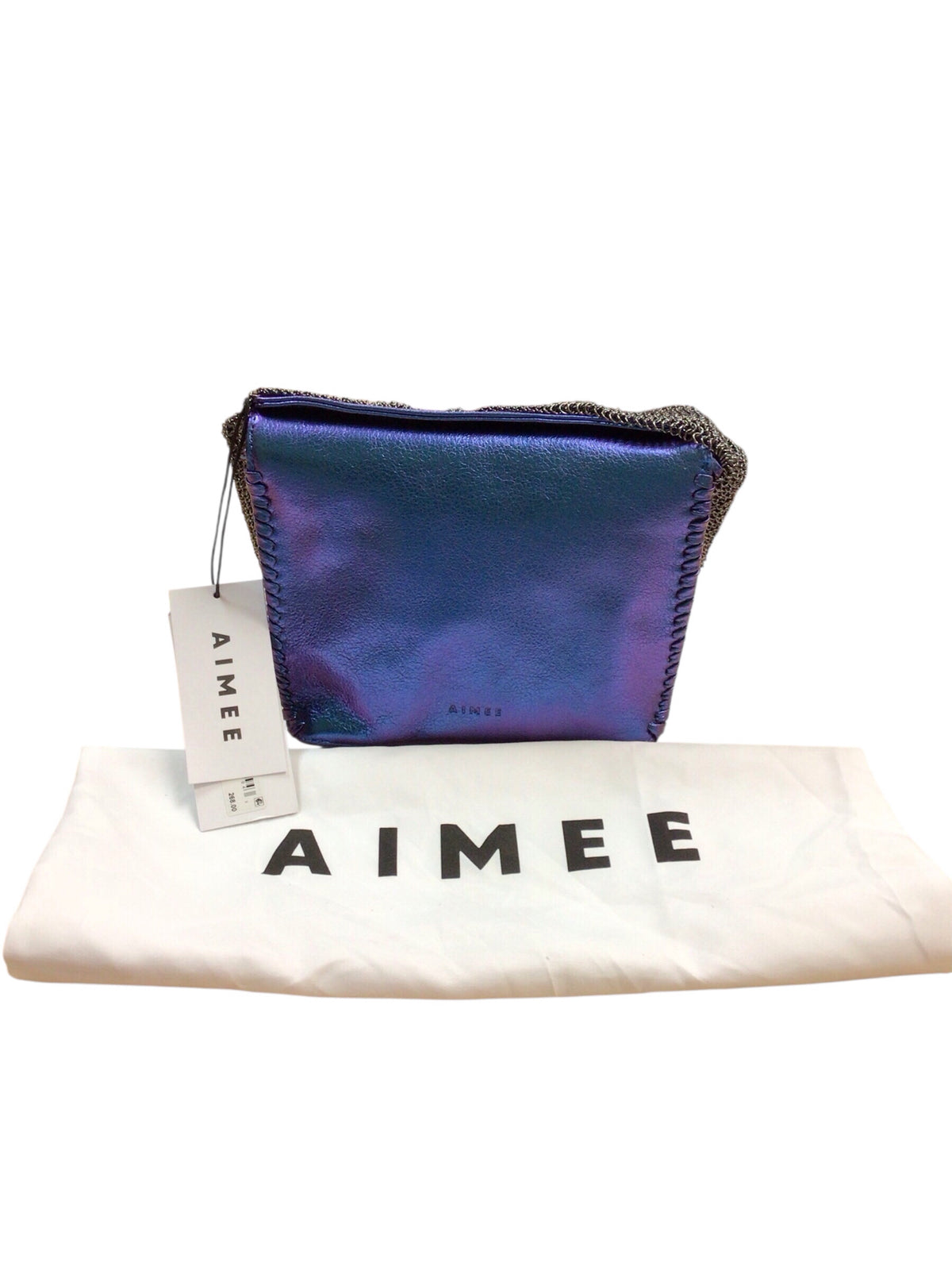 Aimee Kestenberg Leather Chain-Mail Top Handle Bag Satchel NWT