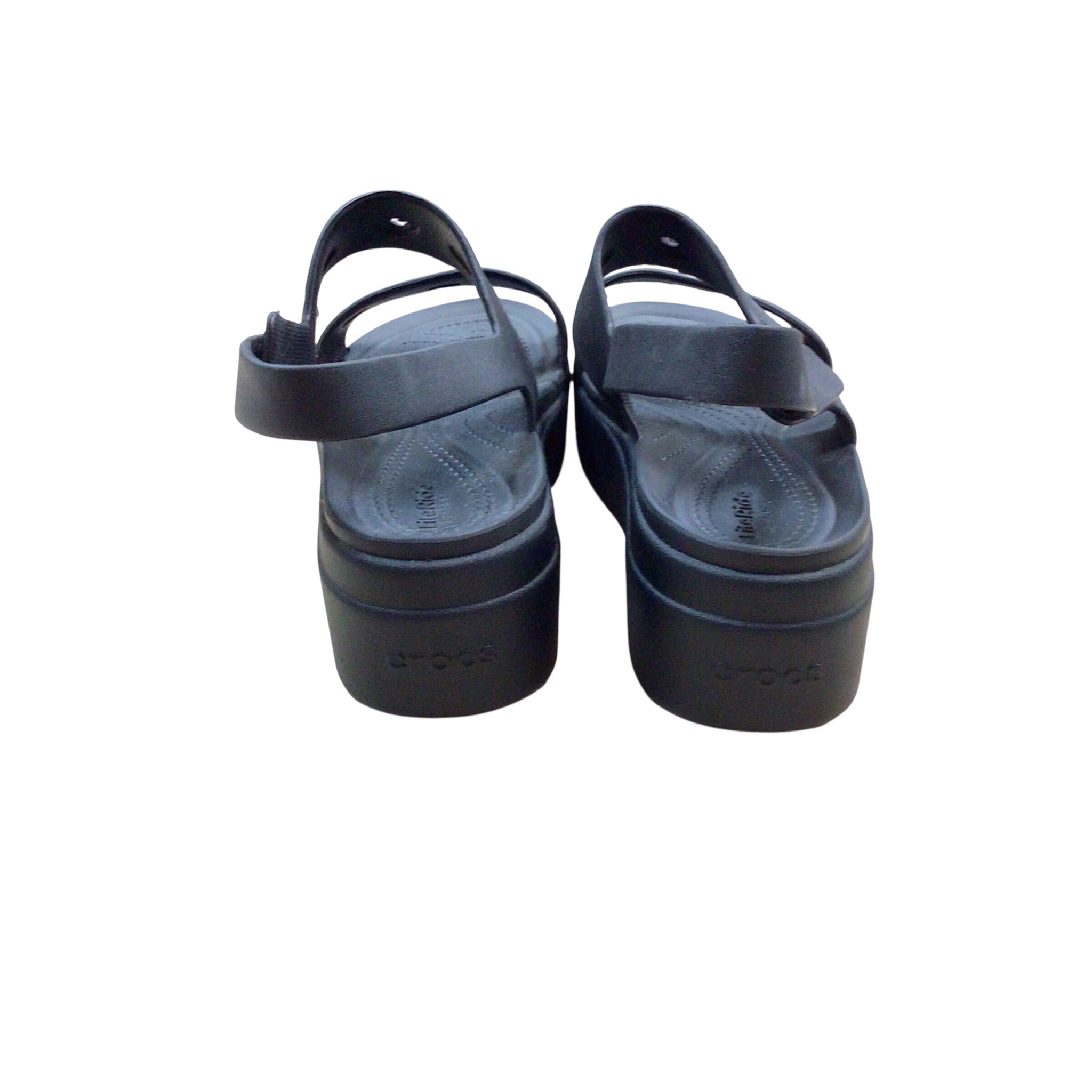 Crocs LiteRide Black Sandals Size 8