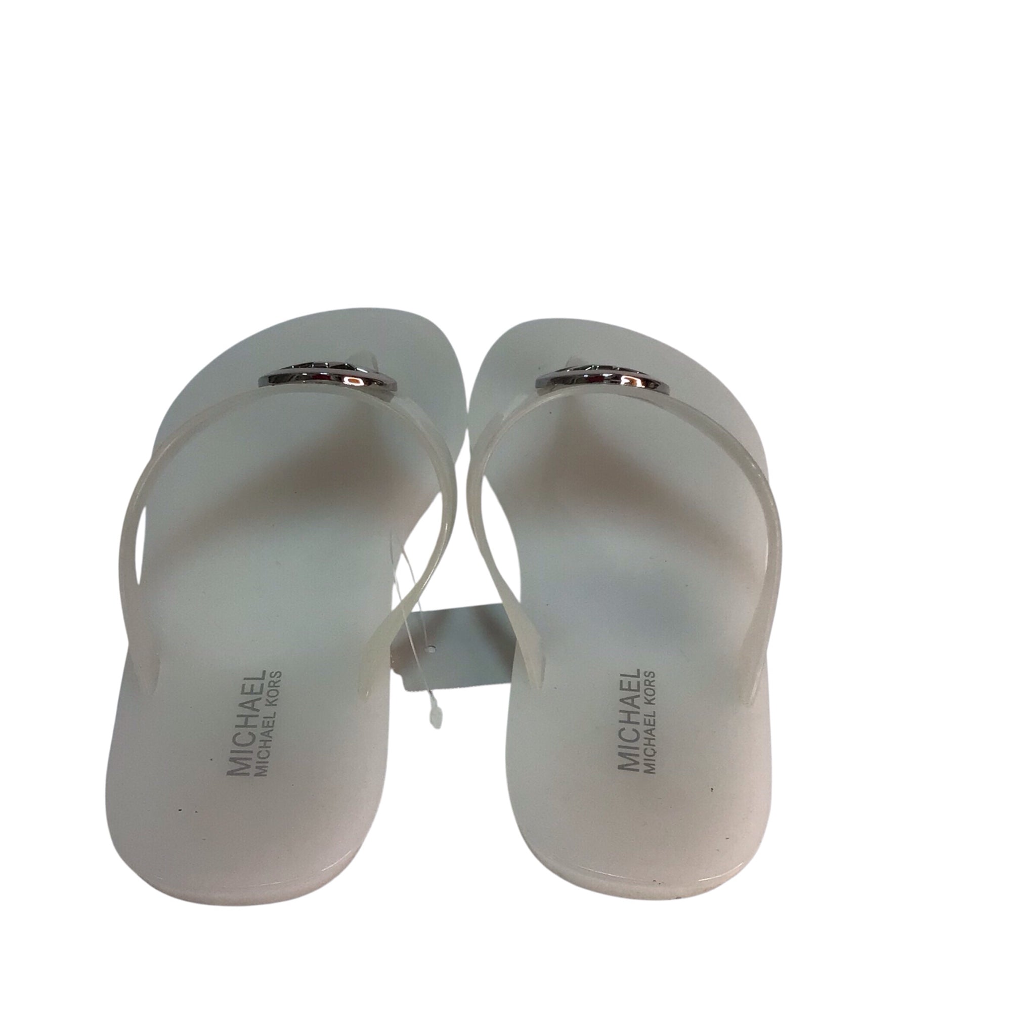 Michael Kors White Thong Sandals Size 6