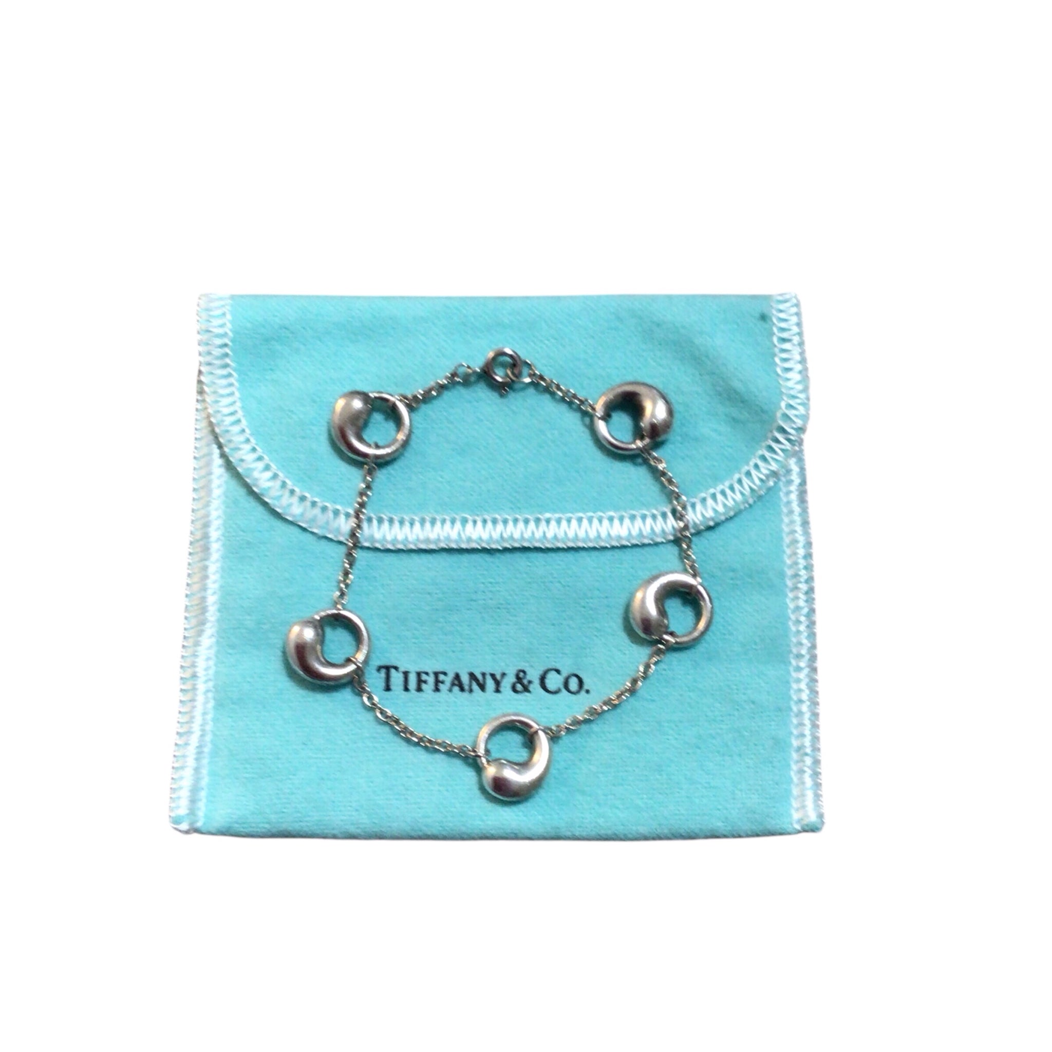 Retired Tiffany & Co Sterling Silver Elsa Peretti Eternal Circles Bracelet