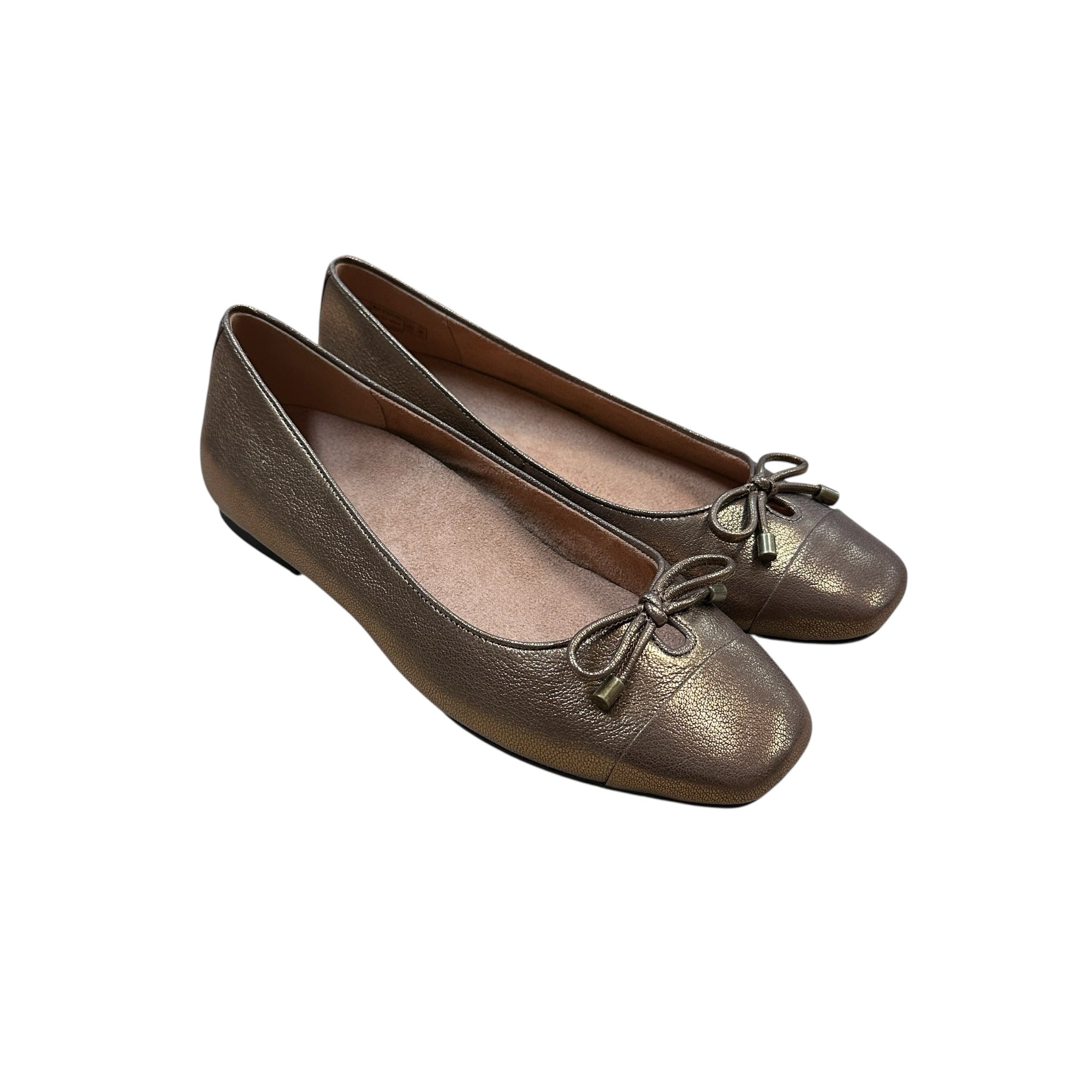 Vionic Bronze Ballet Flats Size 9
