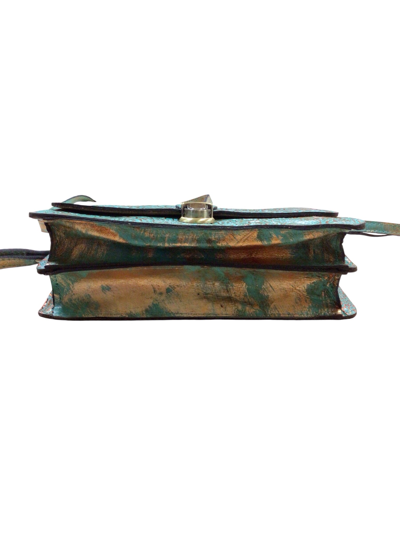 Patricia Nash "Lanza Organizer" Pastel Turquoise Crossbody Bag