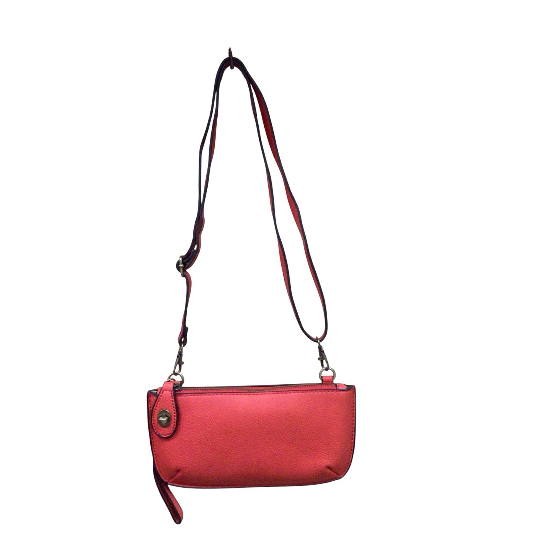 Joy Susan Red Textured Vegan Leather Crossbody Wristlet
