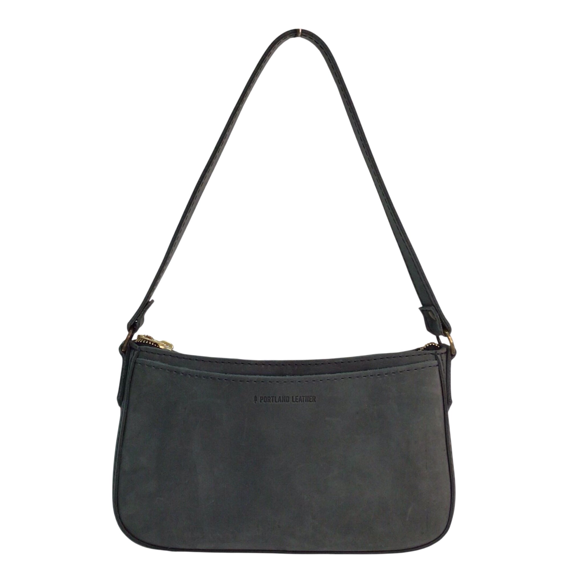 Portland Leather Small Blue Gray "Lucy Shoulder bag"/Handbag
