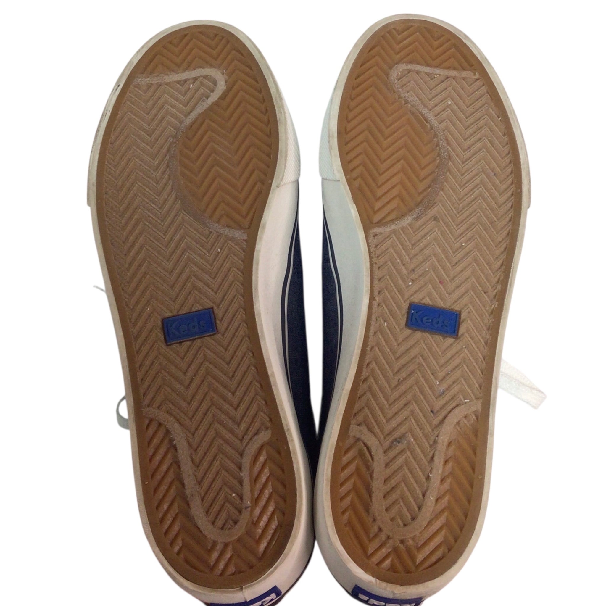 Keds Lace Up Canvas Navy Sneakers Size 8.5