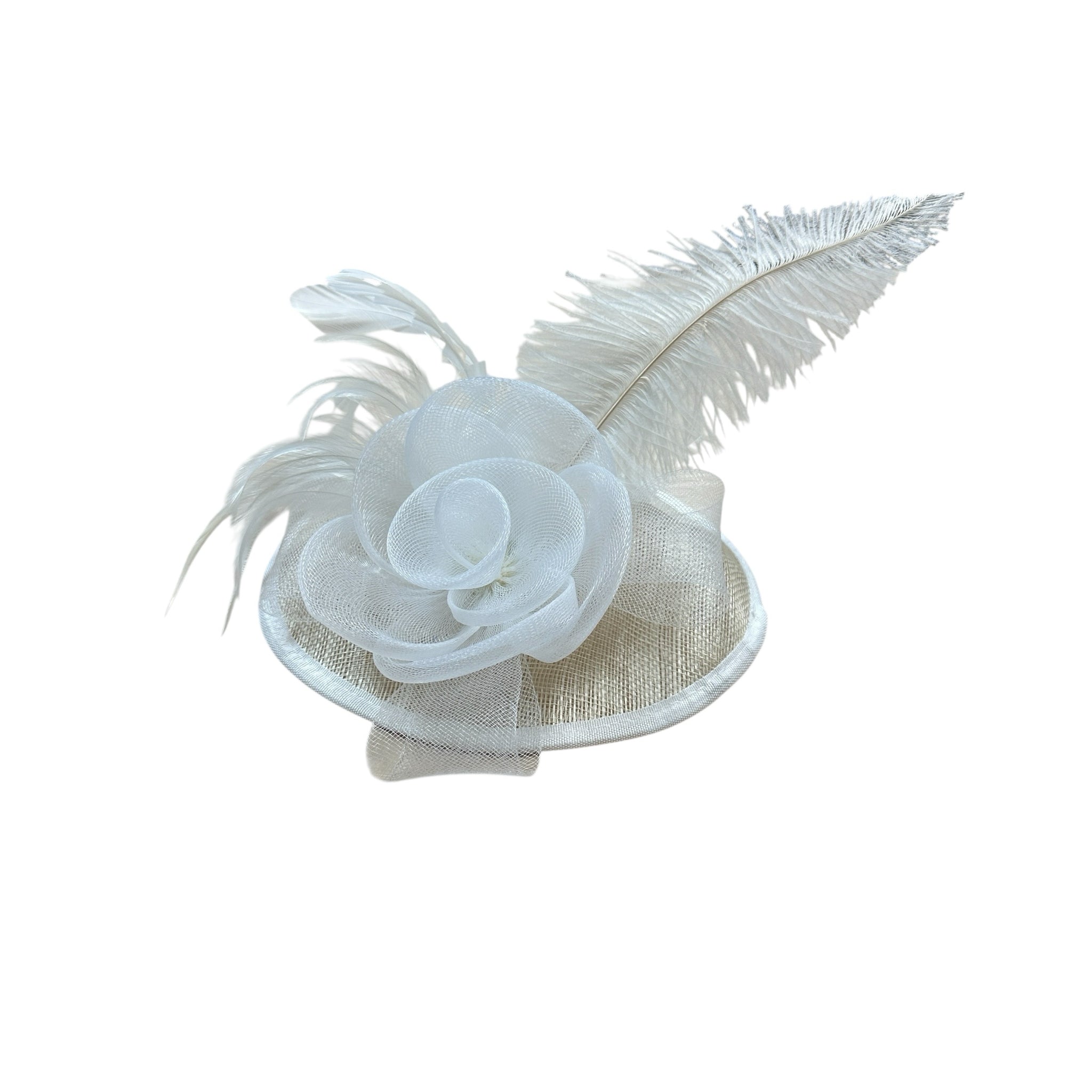 White Feather Fascinator