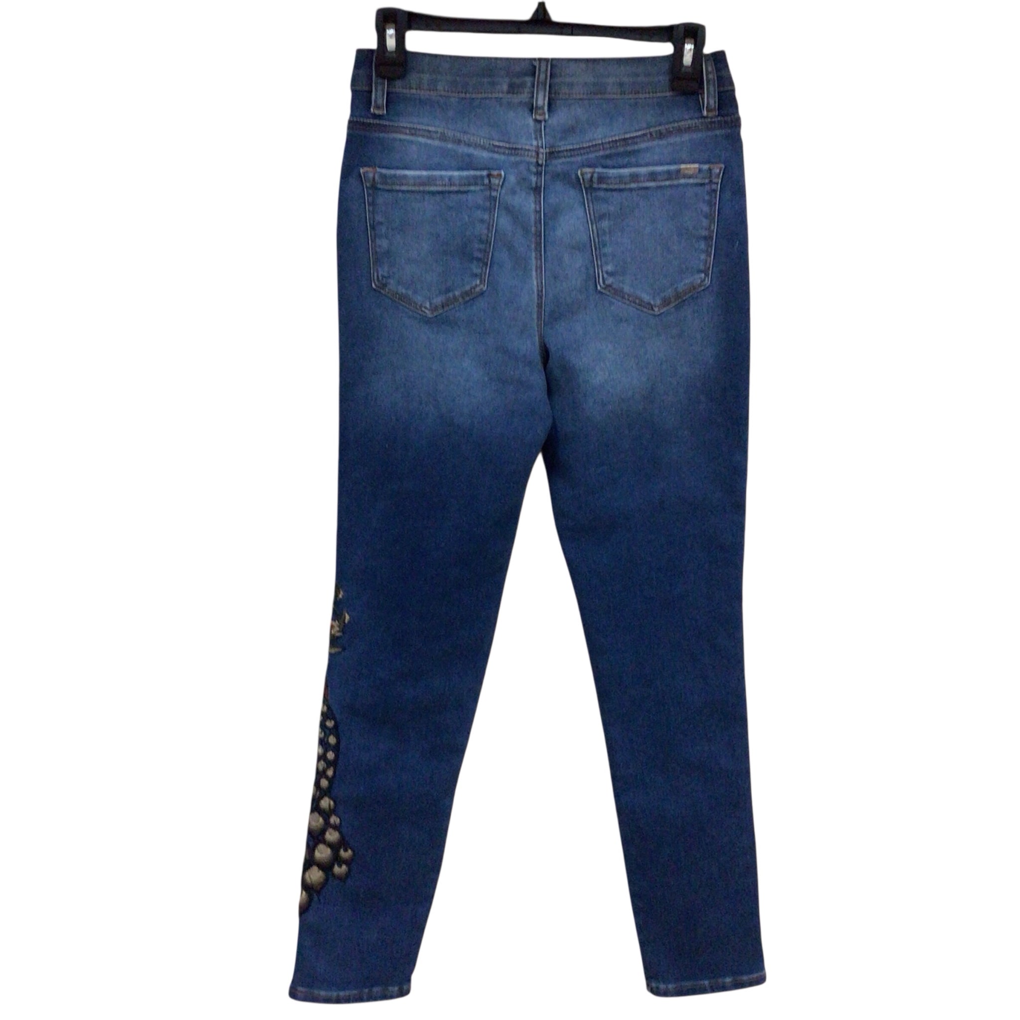 DG2 by Diane Gilman New Classic Stretch Embellished Skinny Jeans Size 4