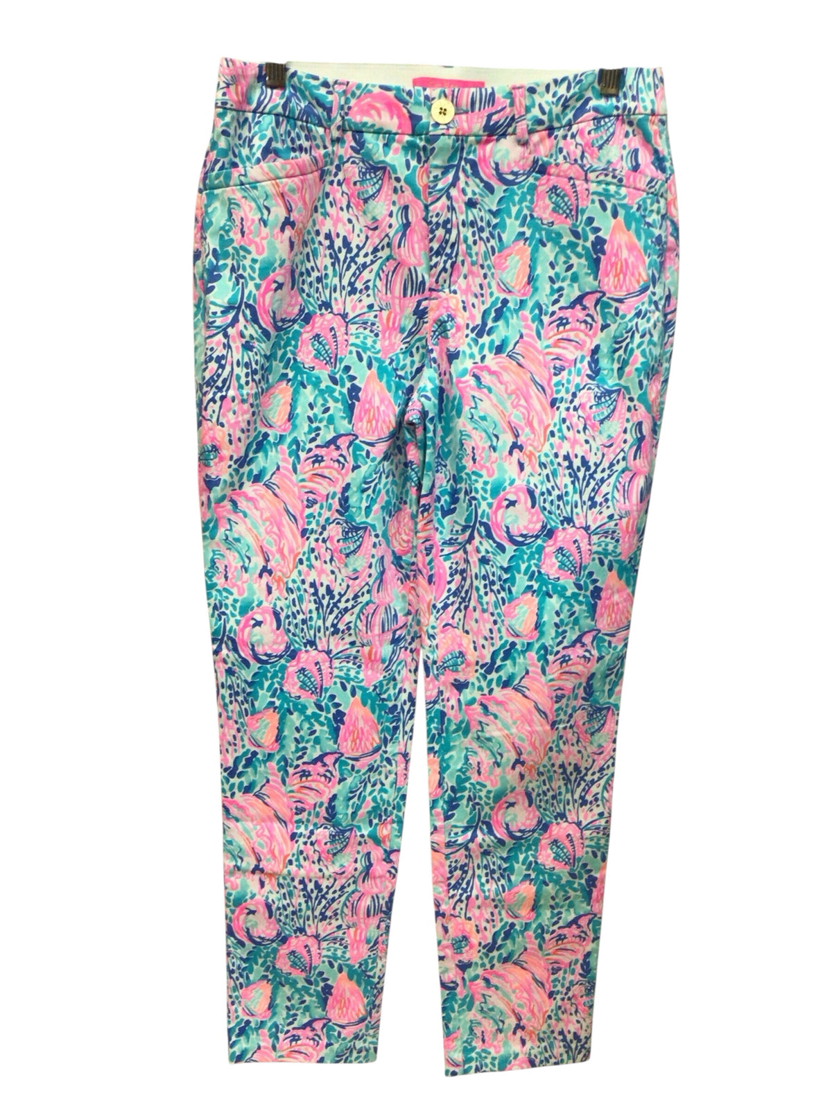 Lilly Pulitzer "Kelly" Treasure Trove Stretch Pants Size 6