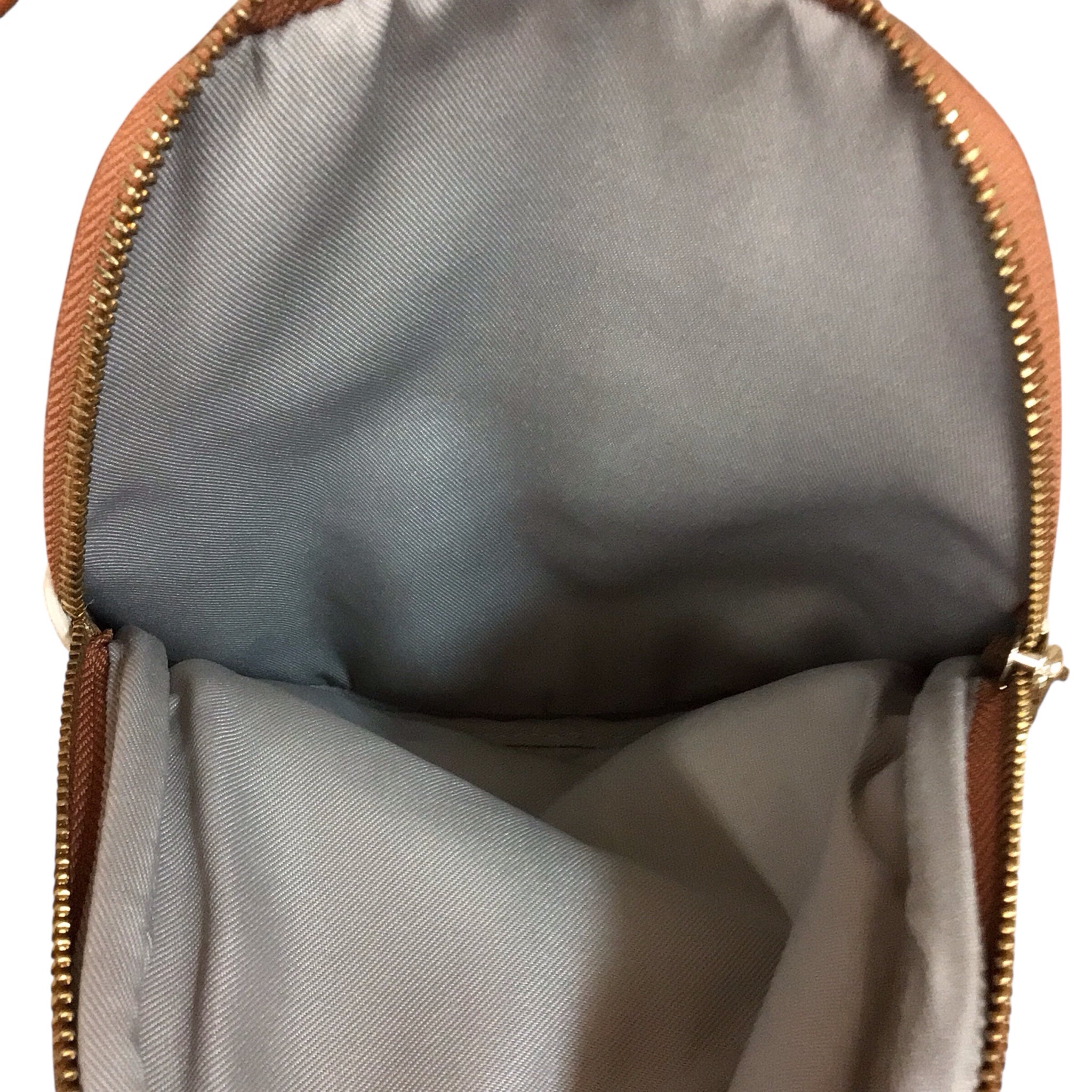 Valentina Cream Colored Italian Leather Dome Backpack
