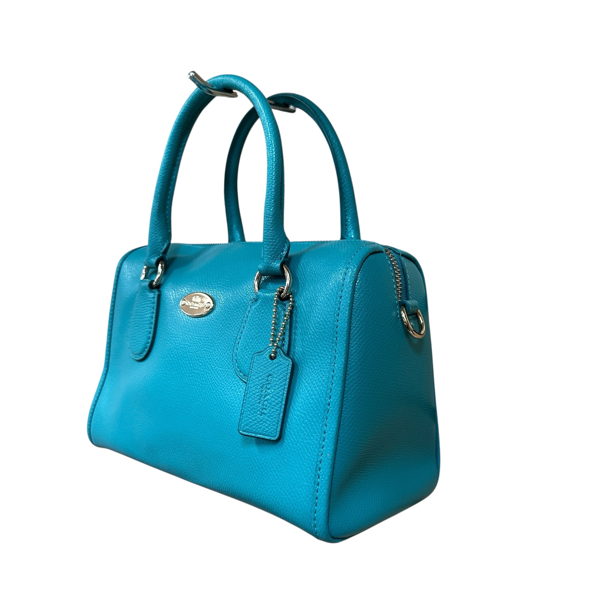 Coach Teal Small Satchel Crossbody Bag