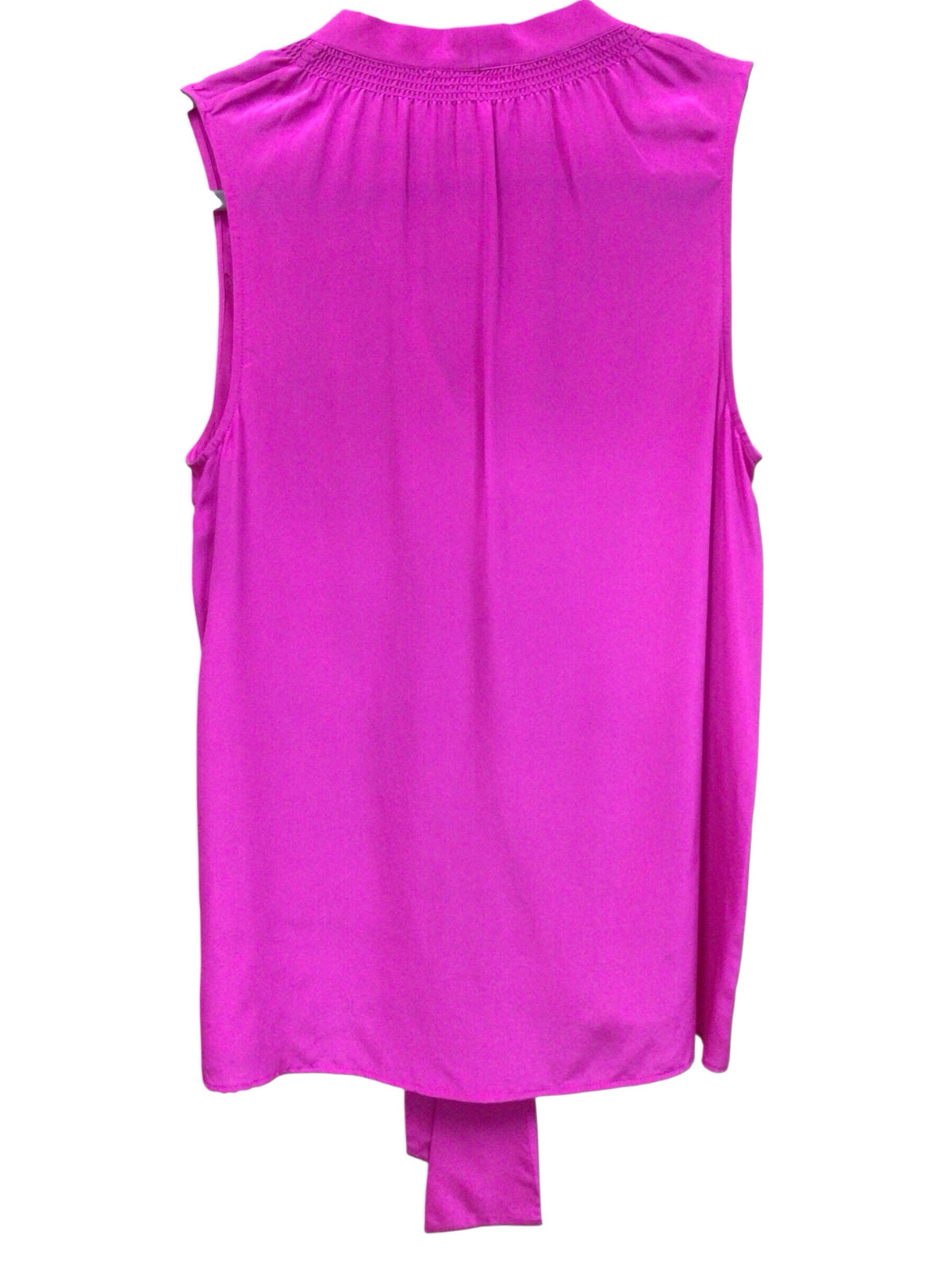Lilly Pulitzer 100% Silk "Elsa" Sleeveless Hot Pink Top Size Medium