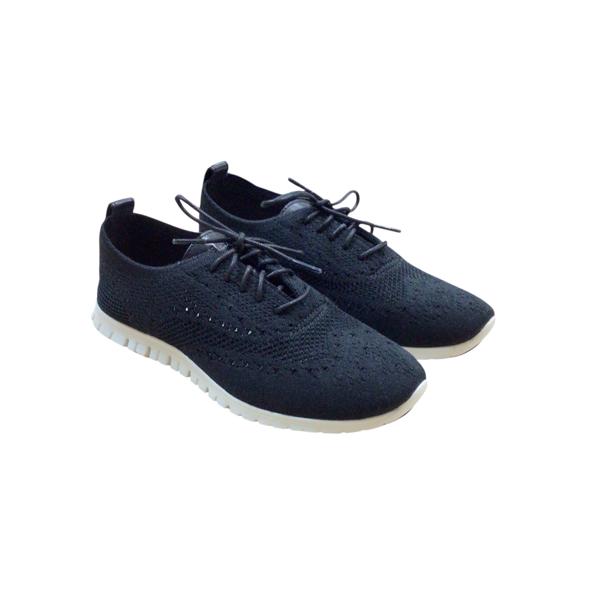 Cole Haan Original Grand Stitch Wingtip Black Sneakers Size 8.5