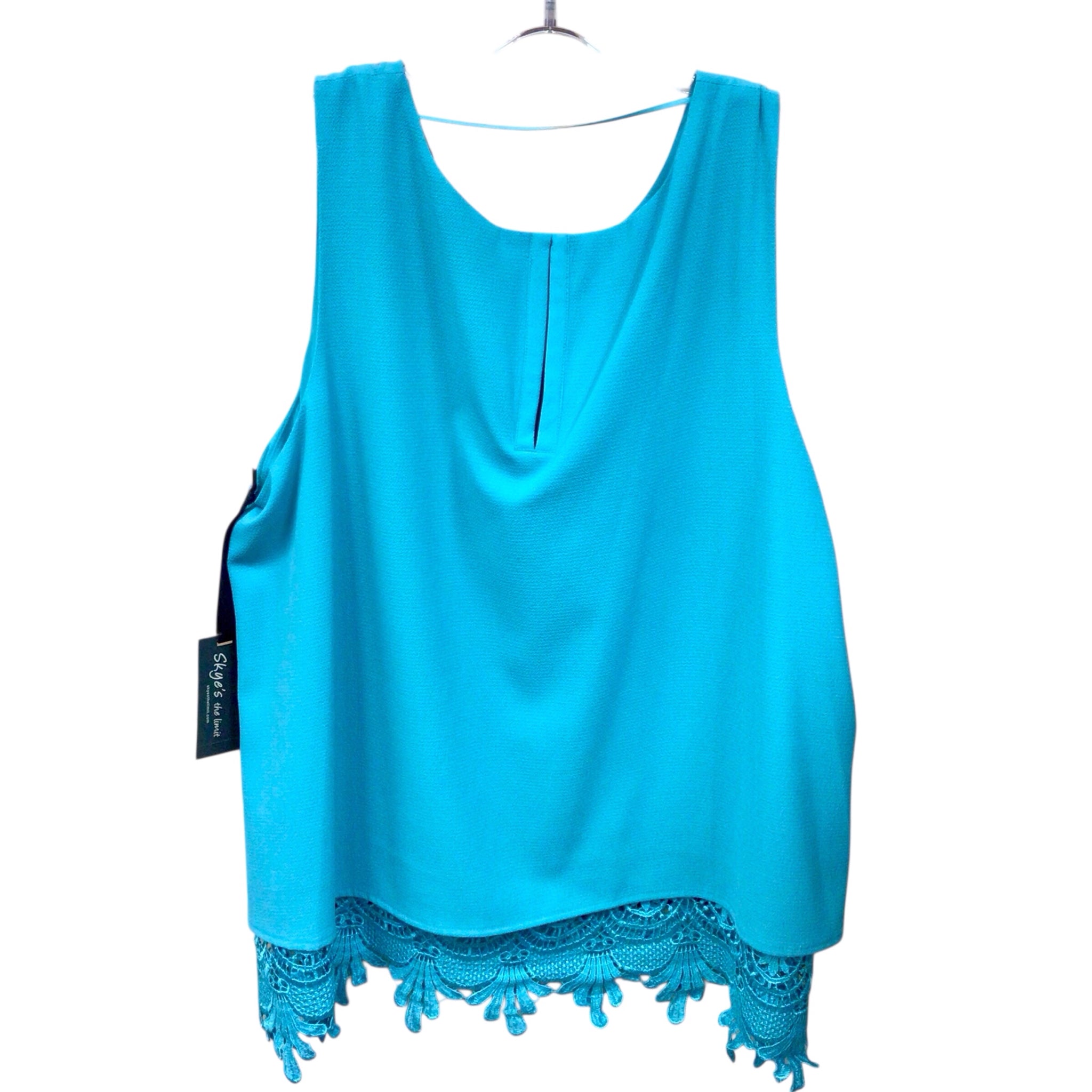 Skye's the Limit Teal Sleeveless Top Size XL NWT