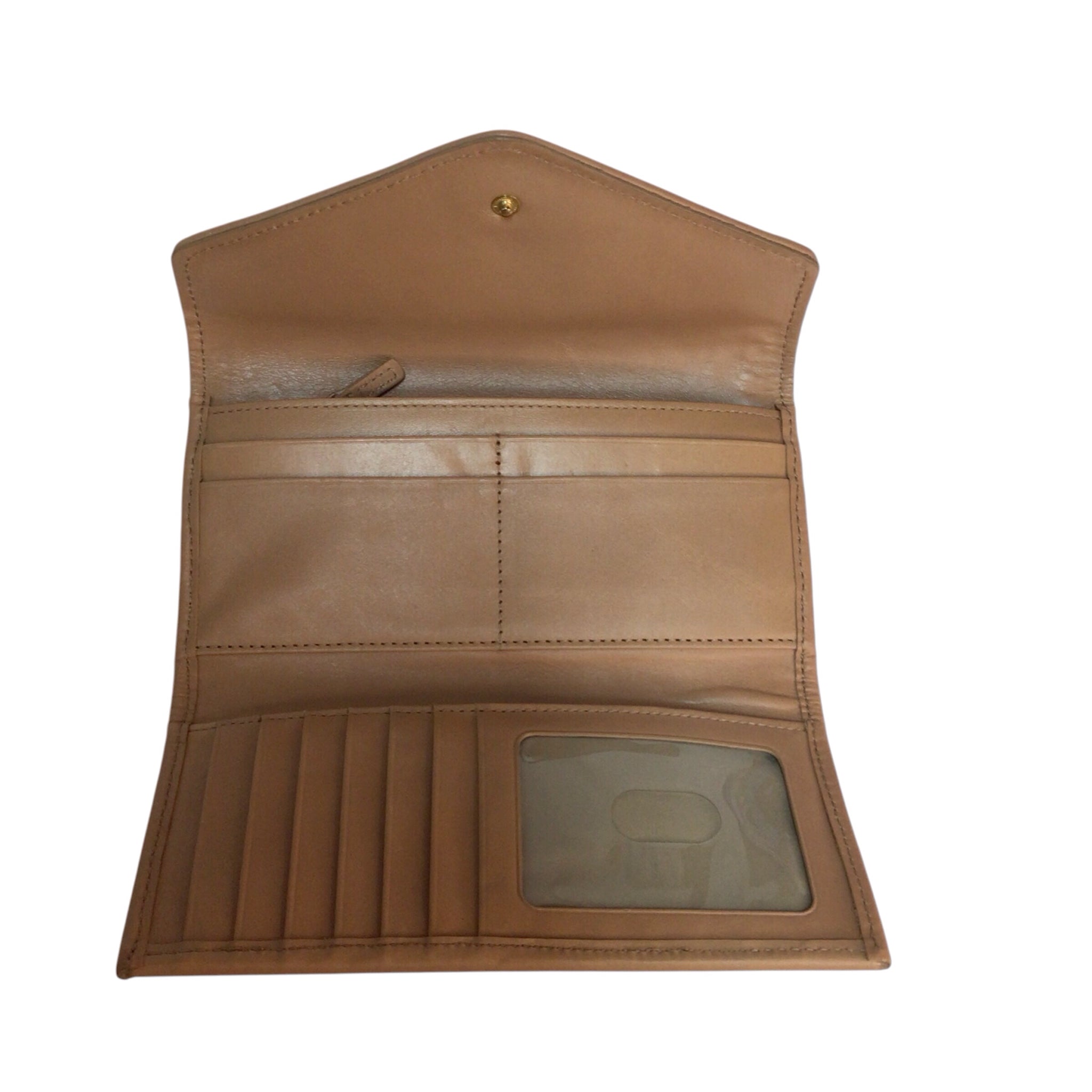 Brahmin Pink And Yellow Metallic Wallet