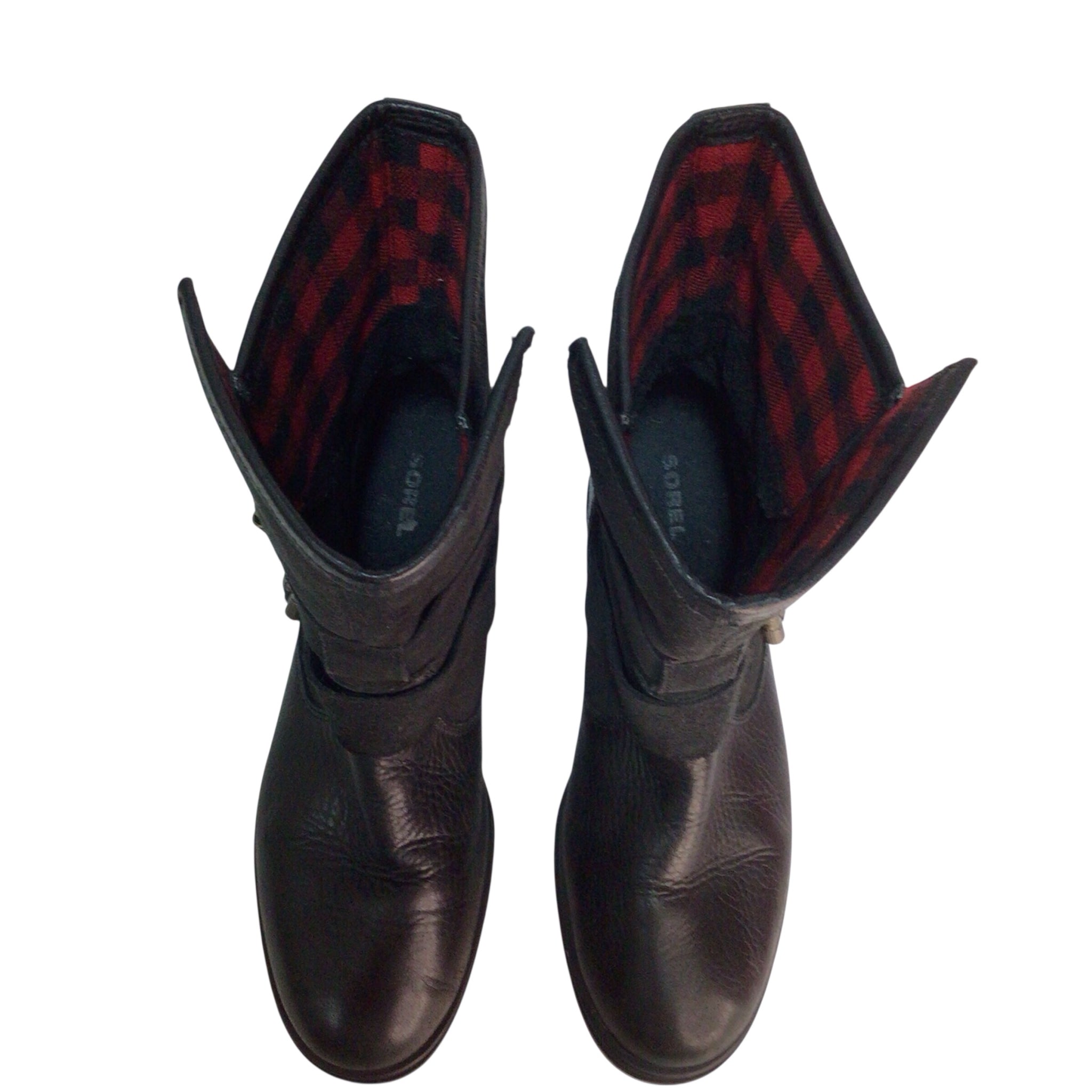 Sorel Major Moto Boots Size 7.5 Black