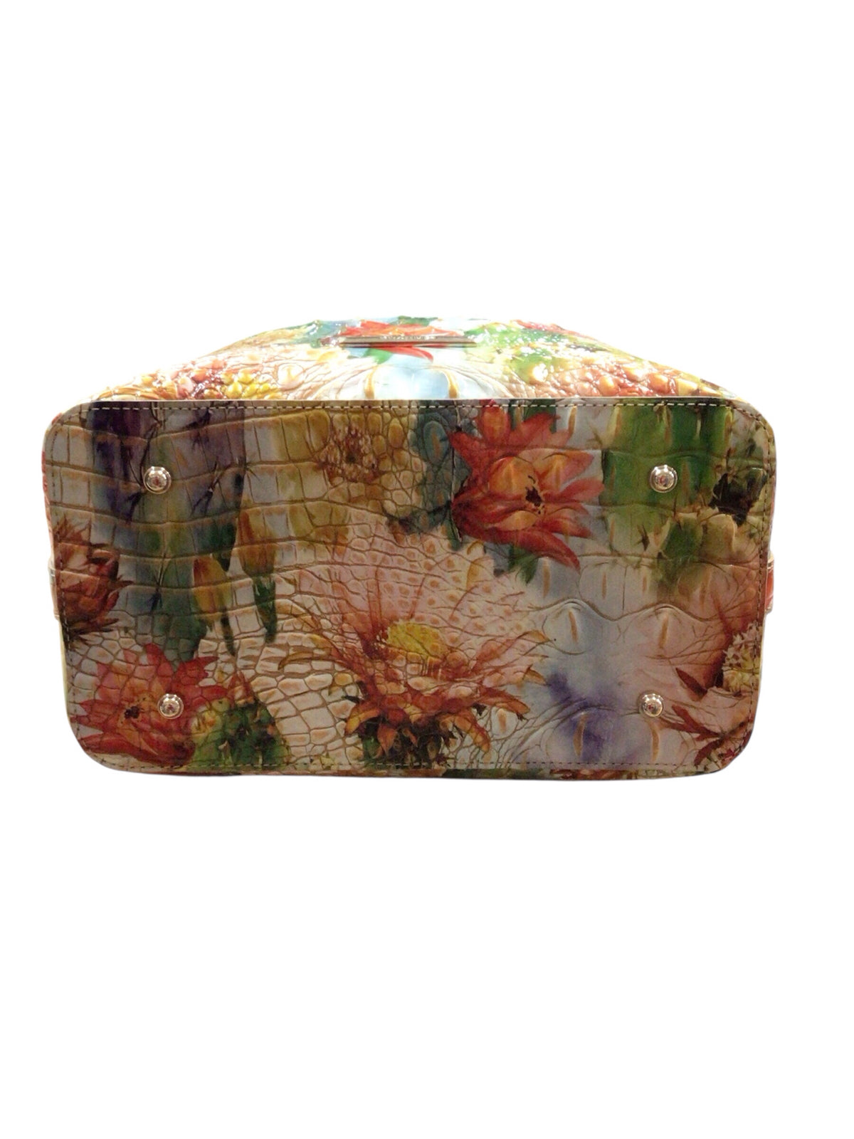 Brahmin "Celina" Succulent Bloom Melbourne Leather Shoulder Bag
