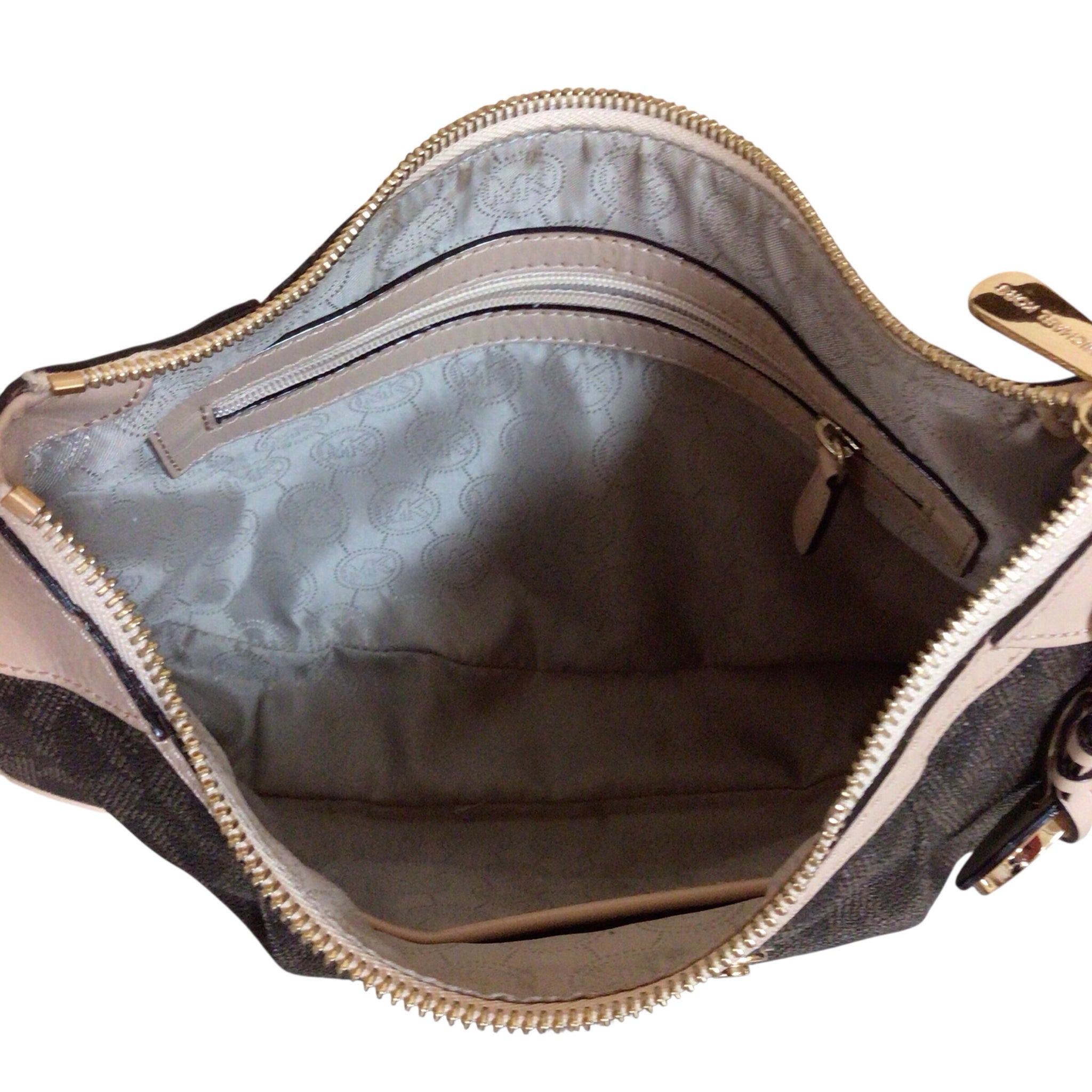 Michael Kors Signature Brown Leather Shoulder Bag