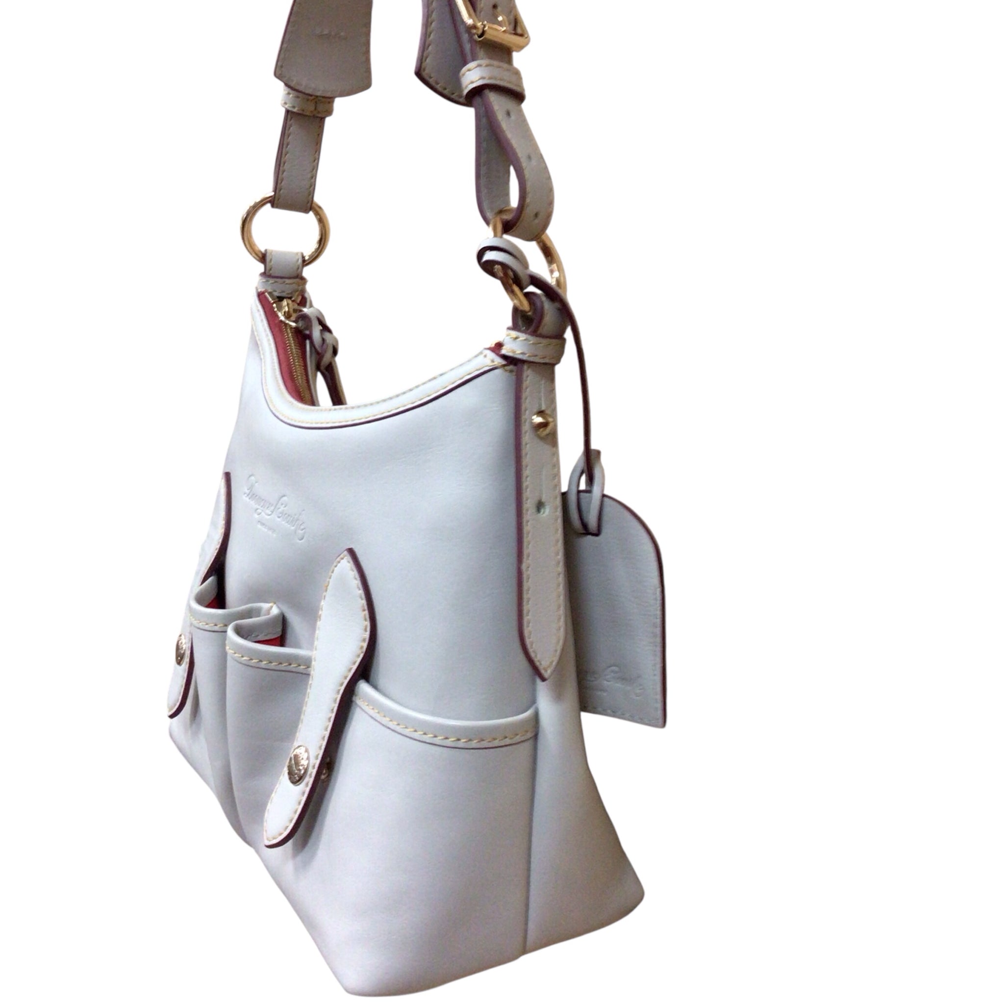 Dooney & Bourke Gray Leather Shoulder Bag