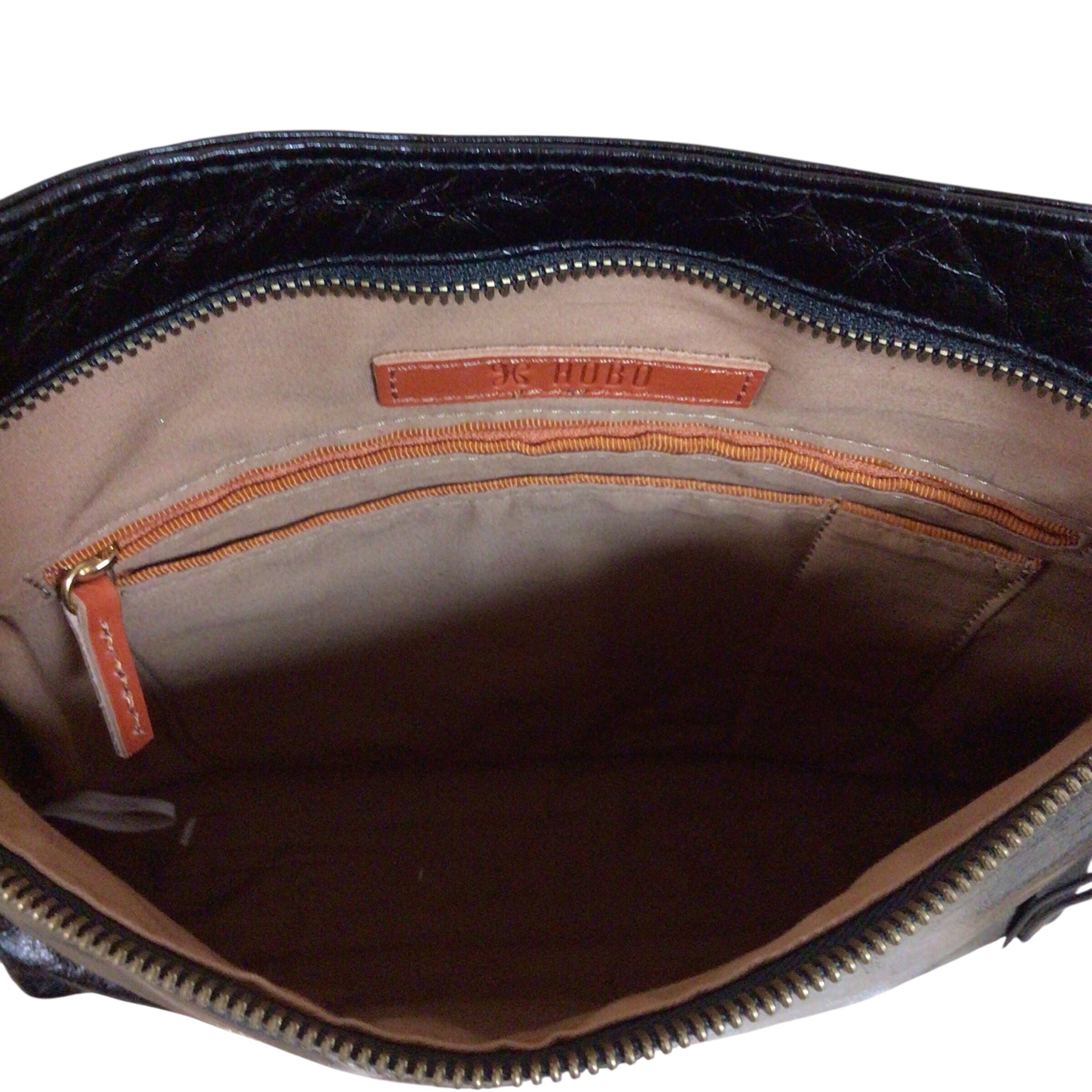 Hobo "Cambel" Black Leather Crossbody Bag