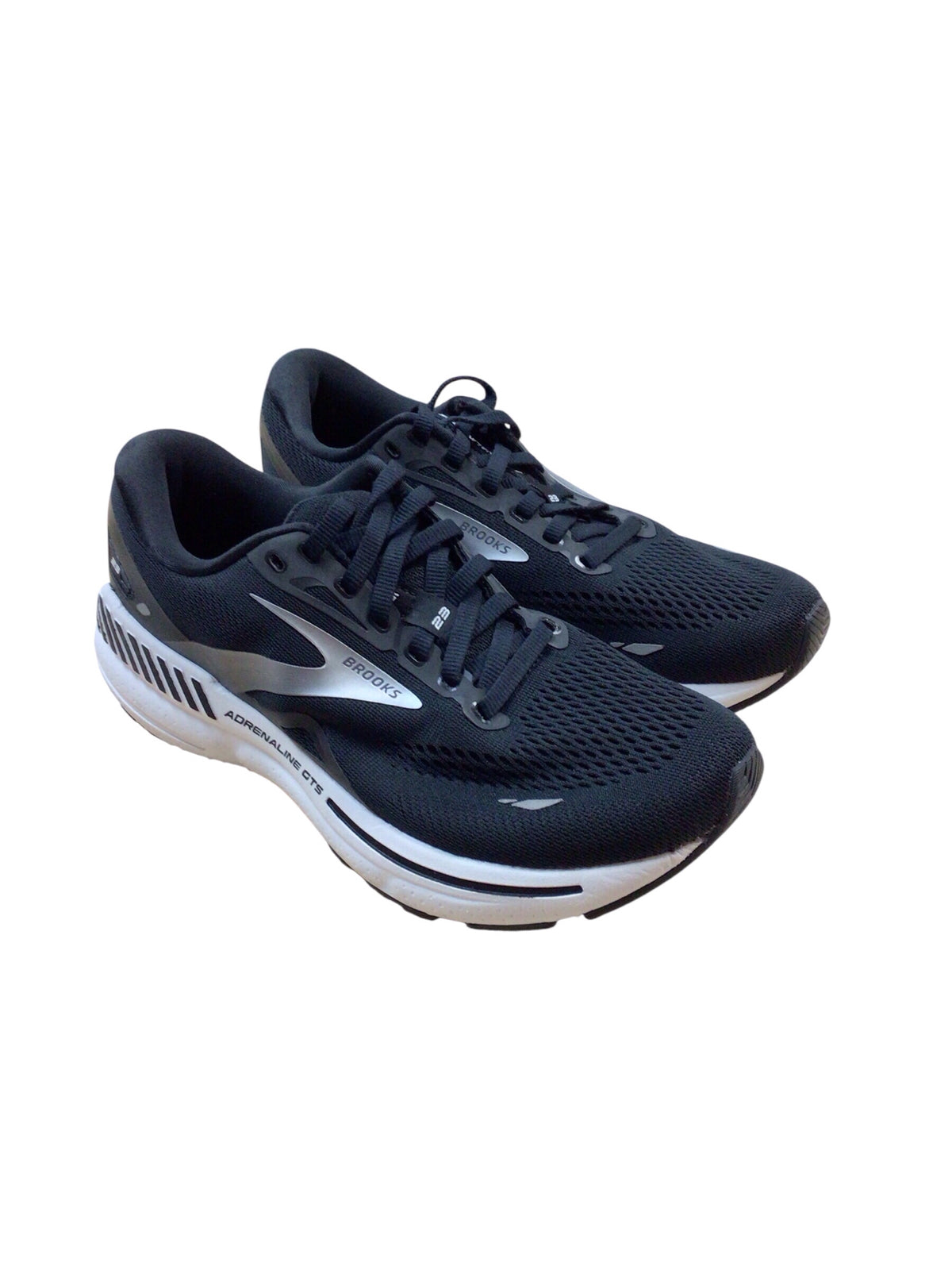 Brooks "Adrenaline" GTS 23 Black & White Running Shoes Size 7.5