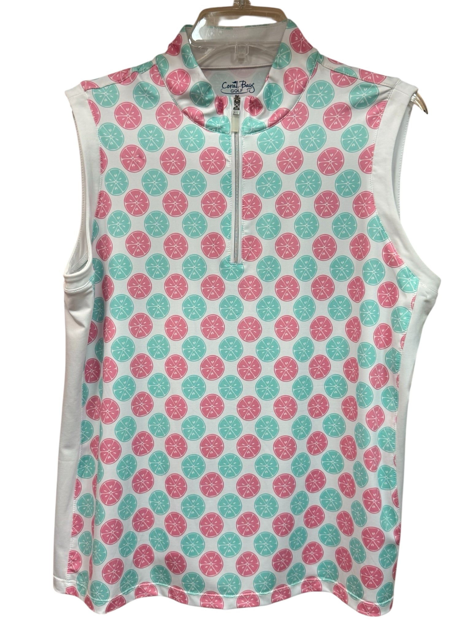 Coral Bay Sleeveless Cirtus Top Size Petite Large