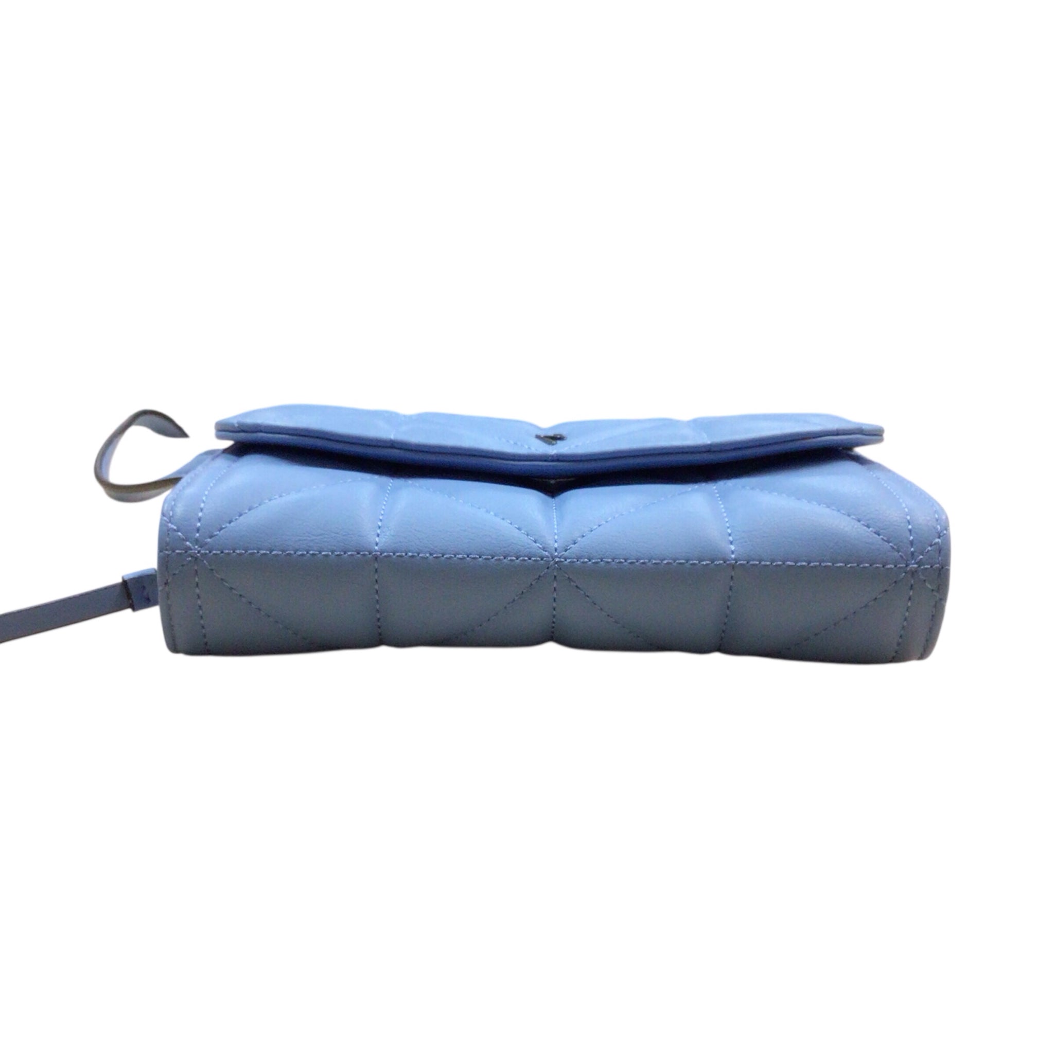 Vera Wang Blue Quilted Crossbody Bag