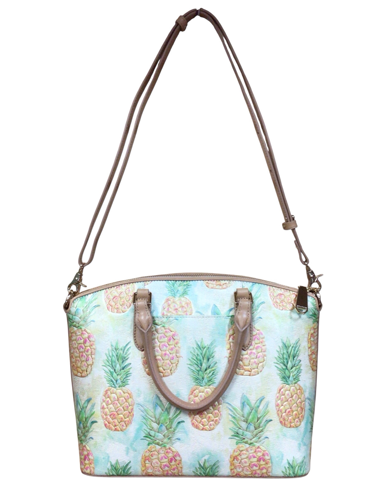 Brahmin "Duxbury Multi Pompano" Leather Satchel Shoulder Bag