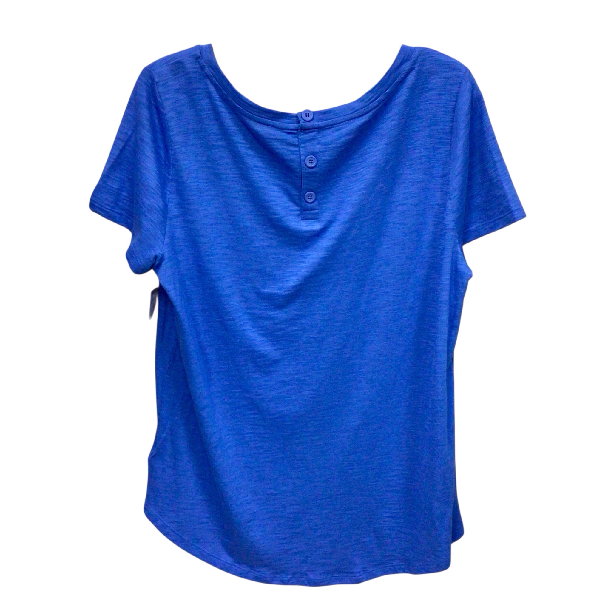 Talbots Blue Short Sleeve Top Size Large NWT