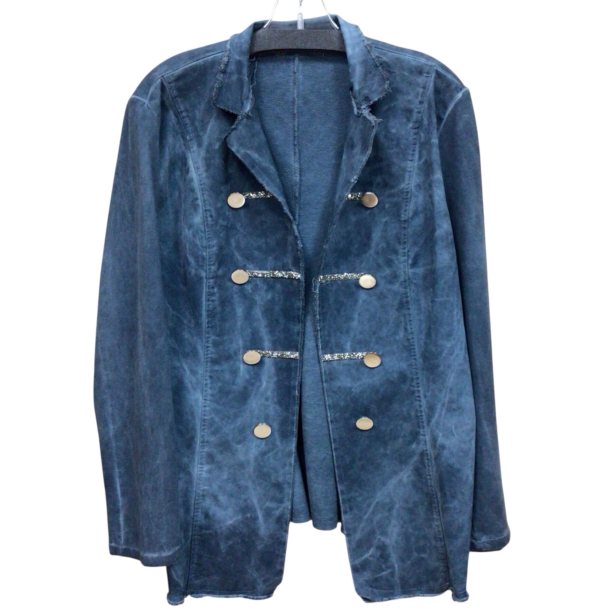 Made in Italy Blue Sparkle Jacket