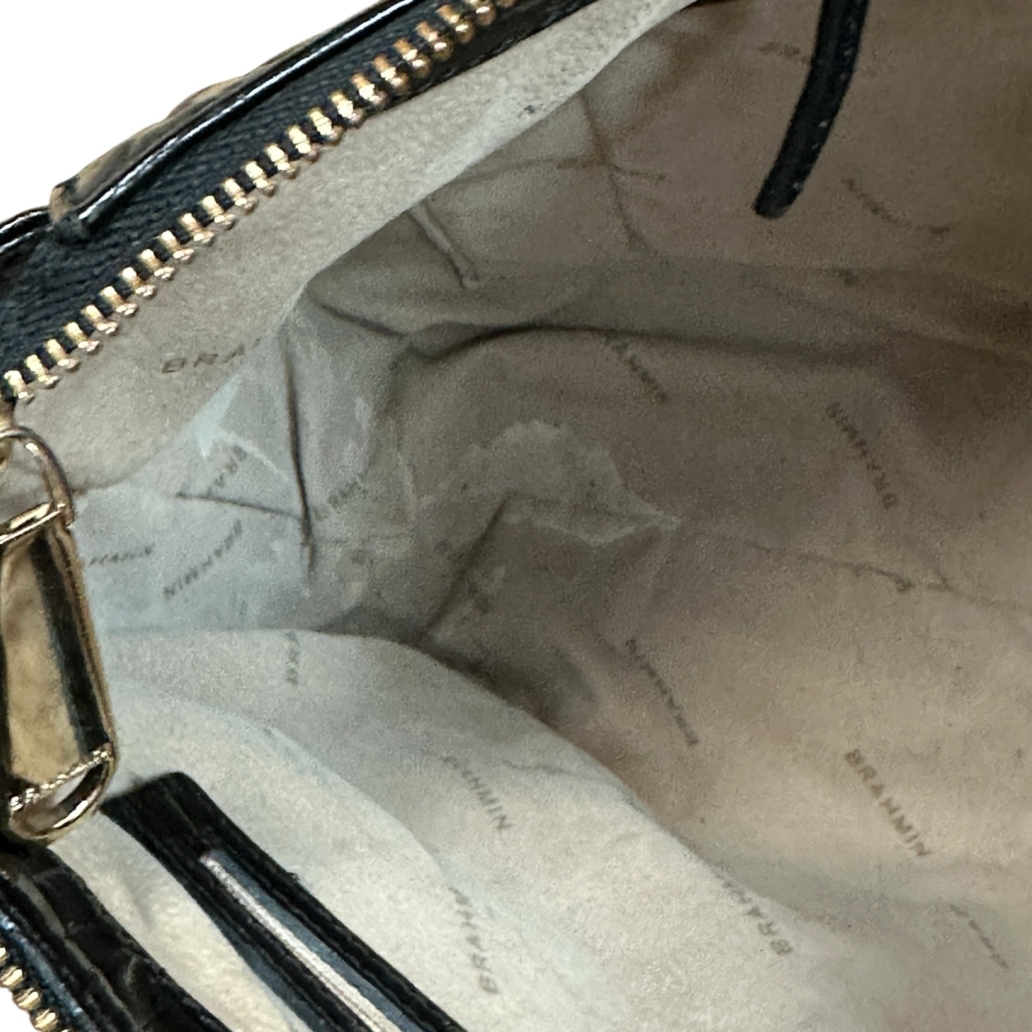 Brahmin "Kathleen" Black Leather Shoulder Bag