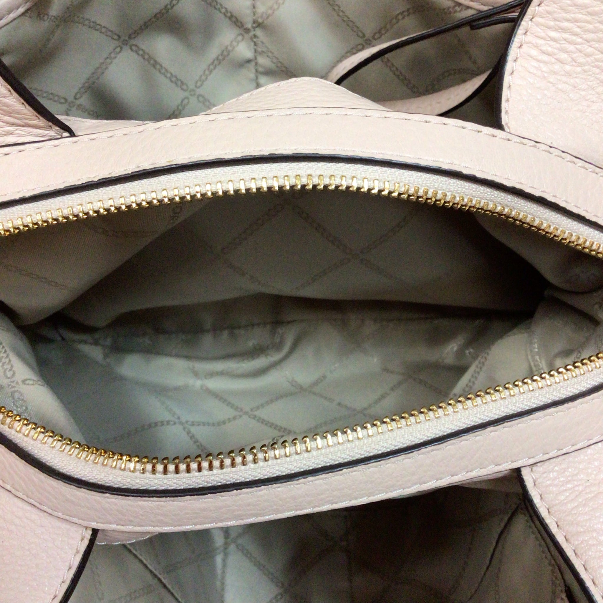 Michael Kors "Raven" Soft Pink Leather Shoulder Bag