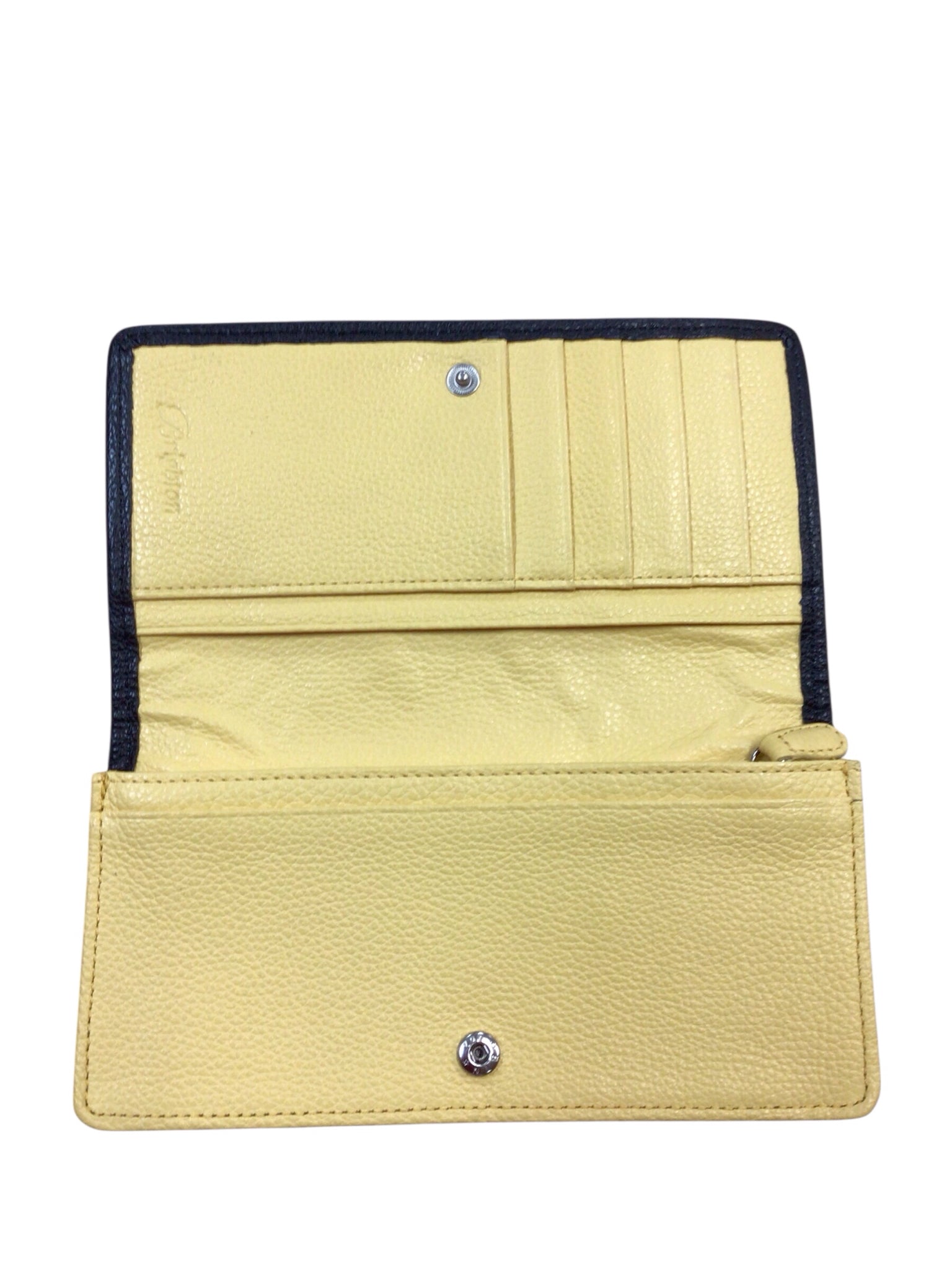Brighton "Love Groove" Blue & Yellow Slim Wallet Crossbody Bag