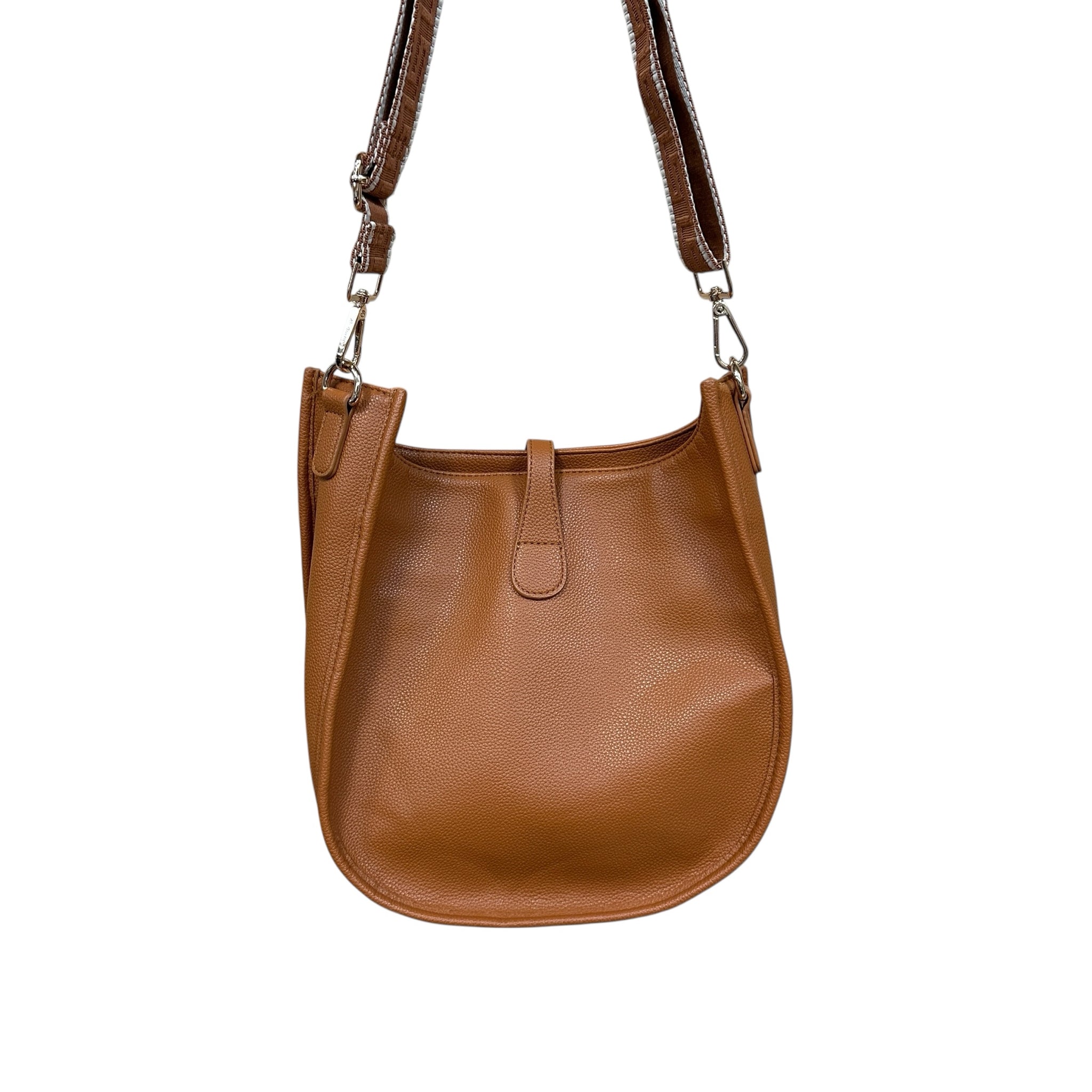 Ah Dorned Brown Vegan Leather Crossbody Shoulder Bag