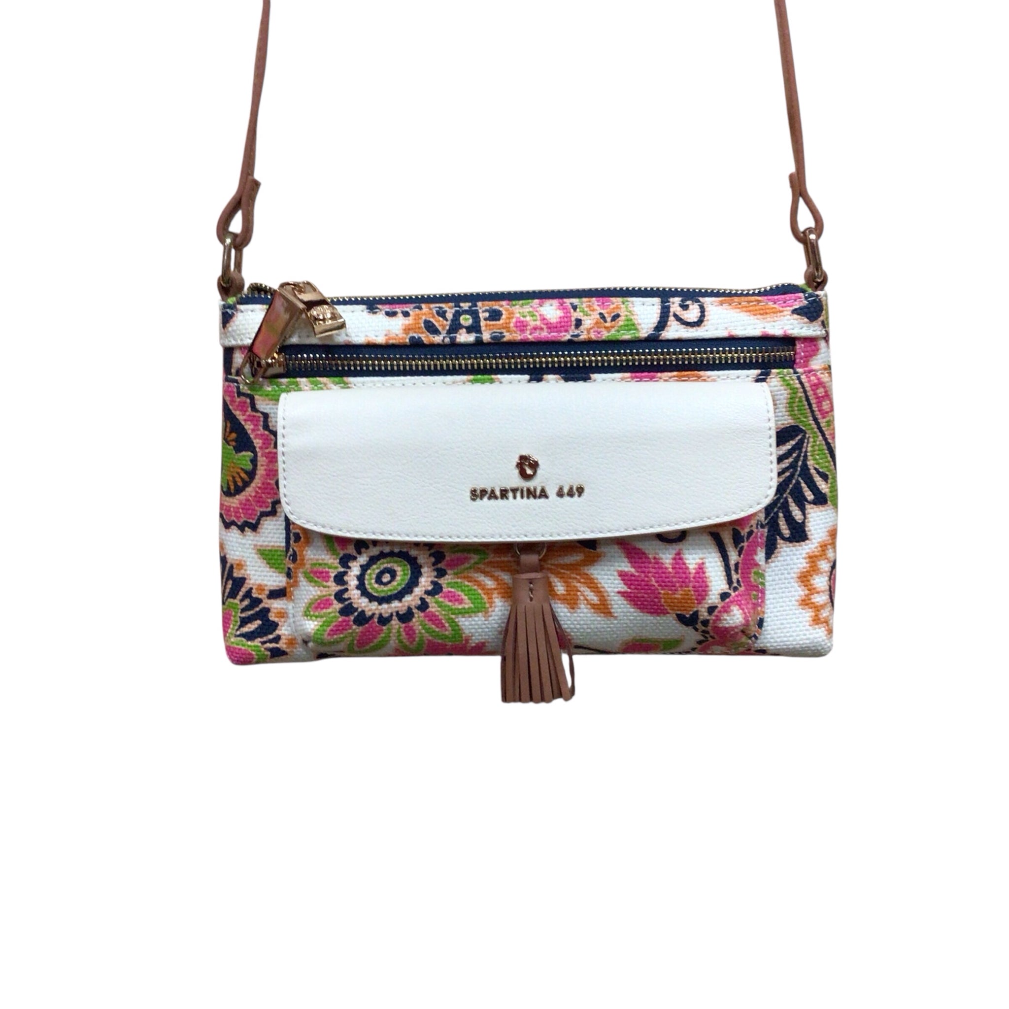 Spartina 449 "Multi-Phone" Multi-Colored Floral Crossbody Bag
