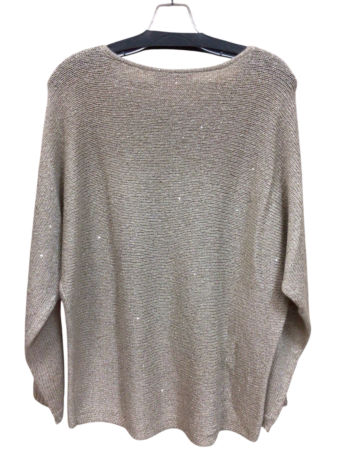 Lilly Pulitzer Metallic Gold Sequin Long Sleeve Top Size Large