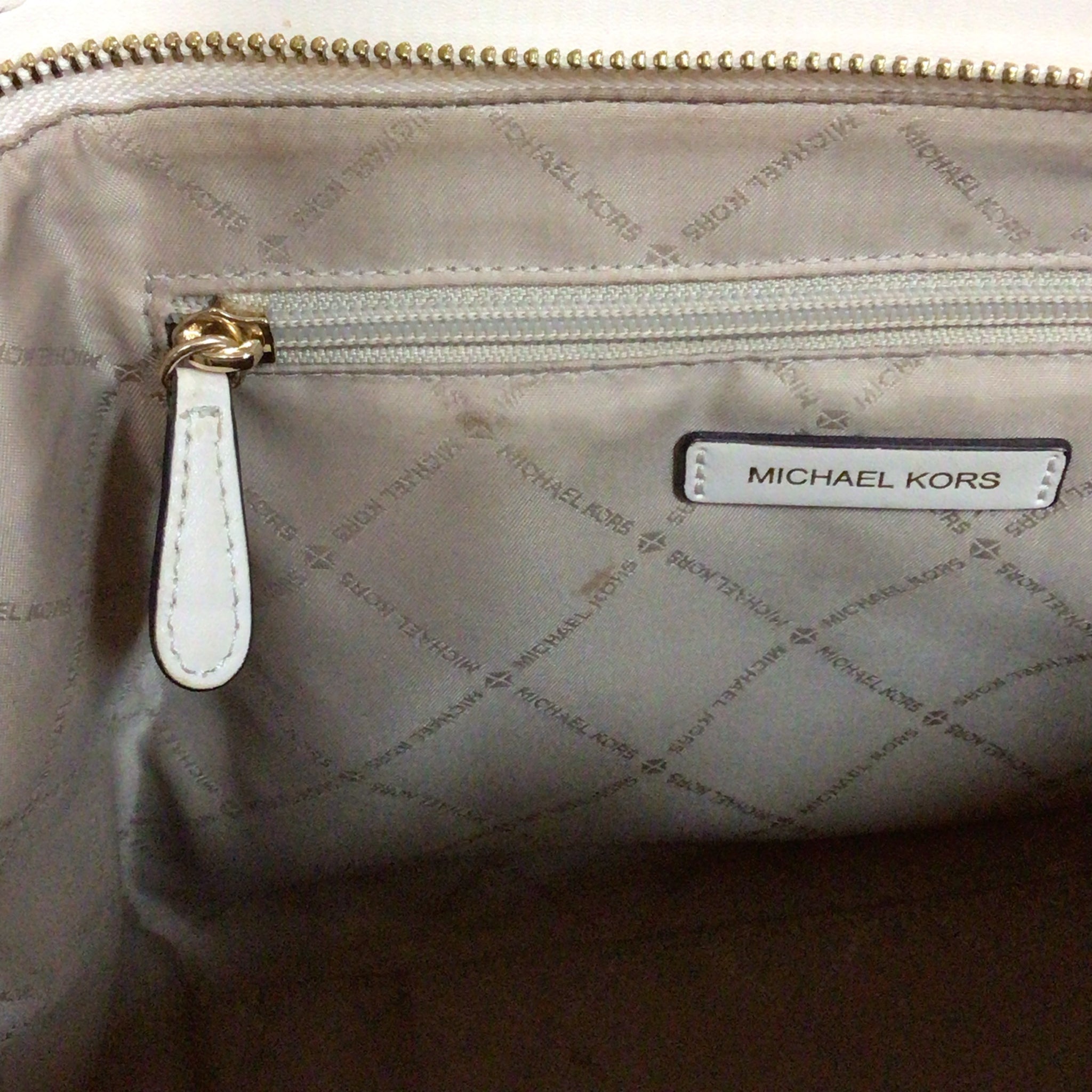 Michael Kors Avril Large Leather Crossbody Satchel