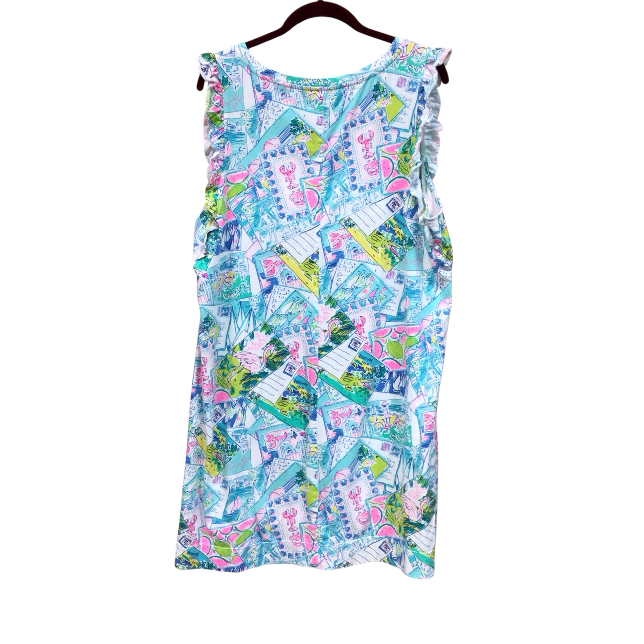 Lilly Pulitzer Laina Ruffle T-Shirt Dress Size XL