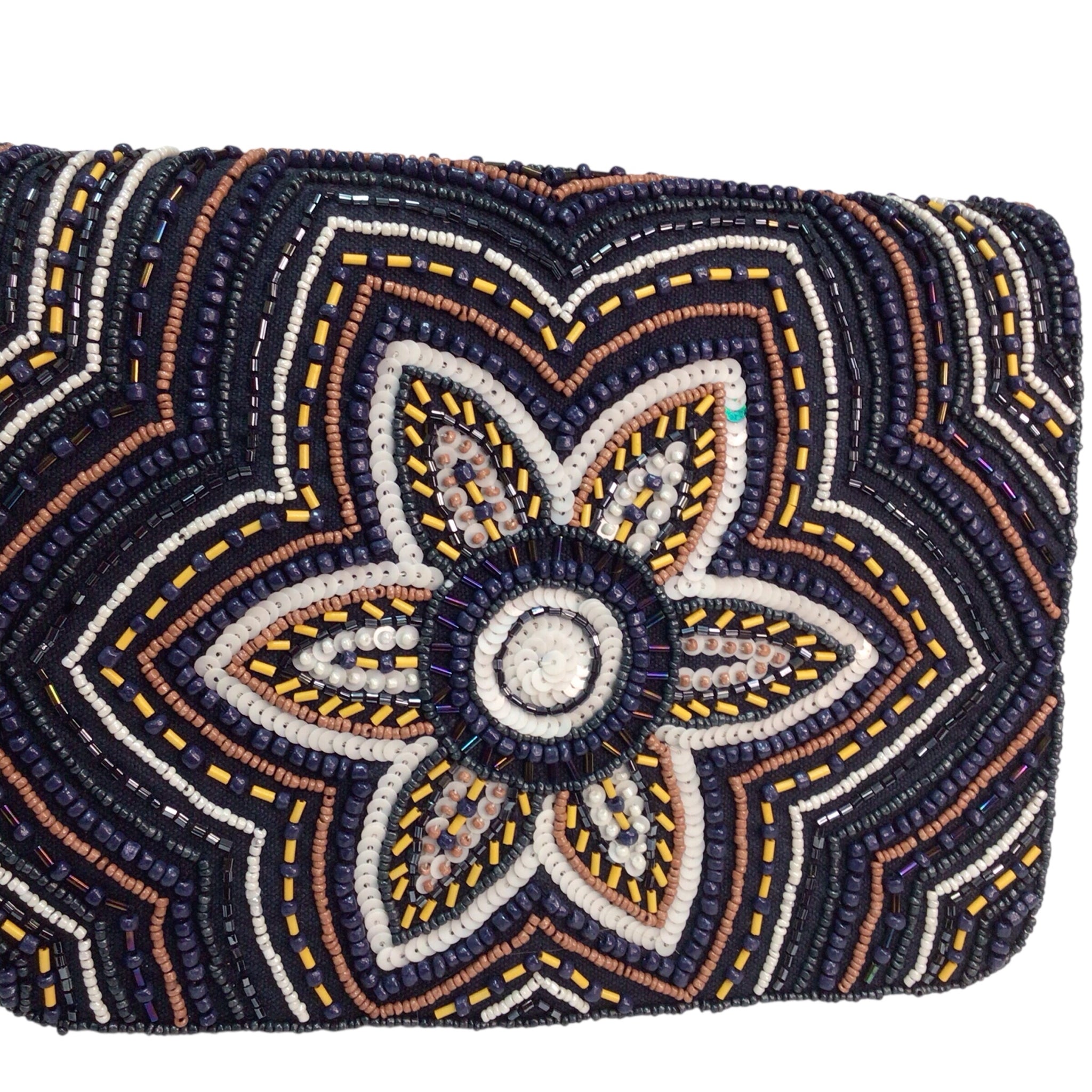 America and Beyond Beaded Crossbody Shoulder Bag Medium