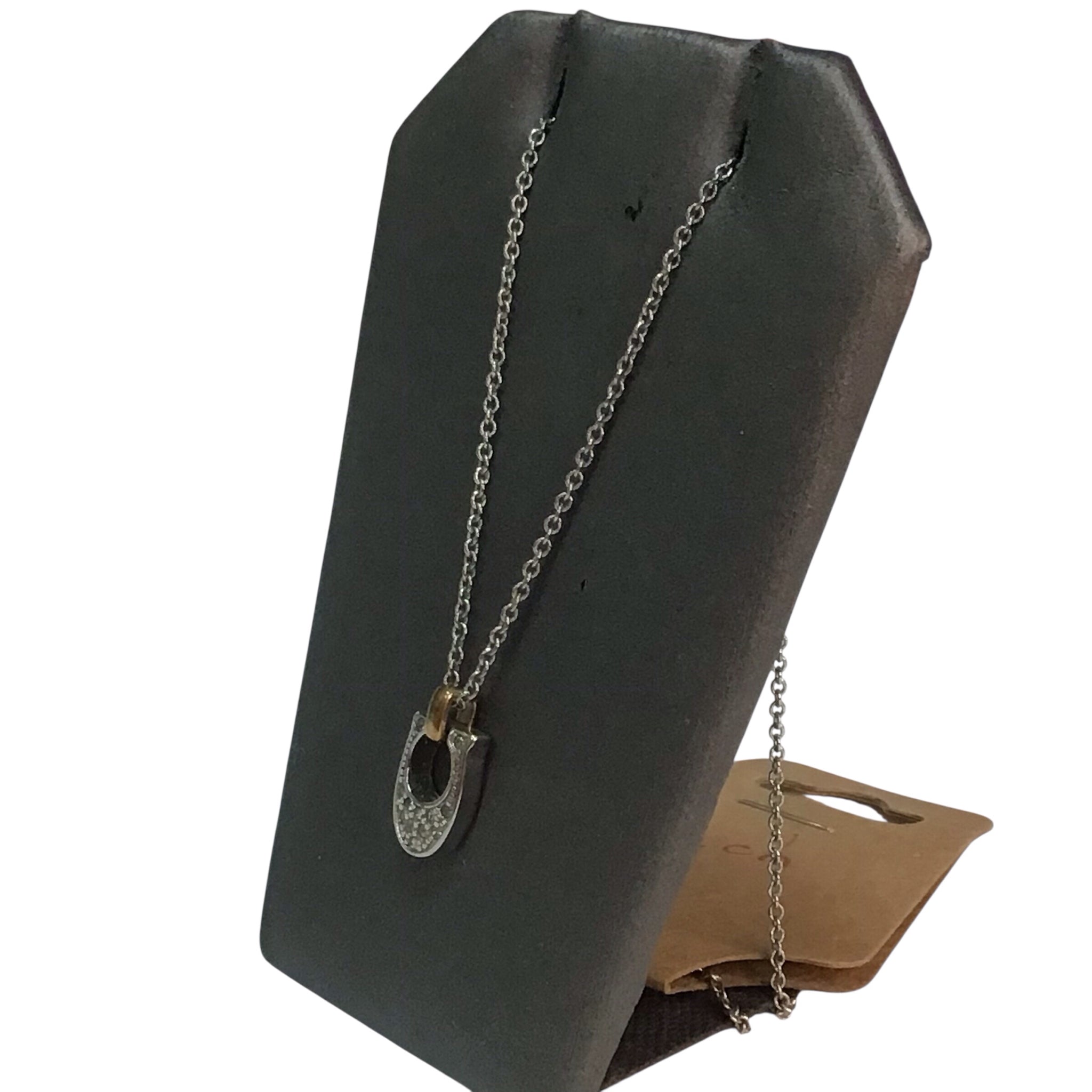 Coach Pave Signature Necklace 18"