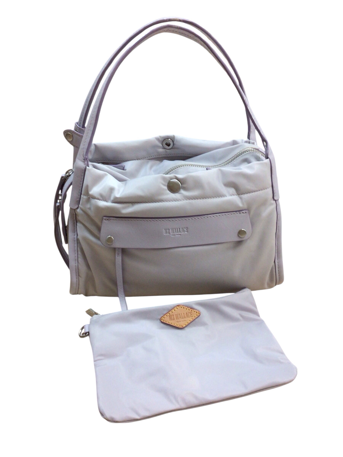 MZ Wallace "Madison" Lilac Nylon Satchel