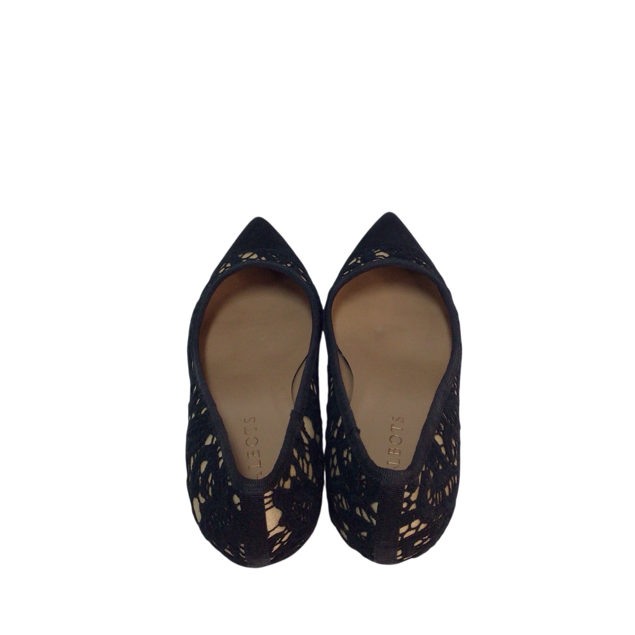 Talbots "Diane" Black/Gold Flats Size 6