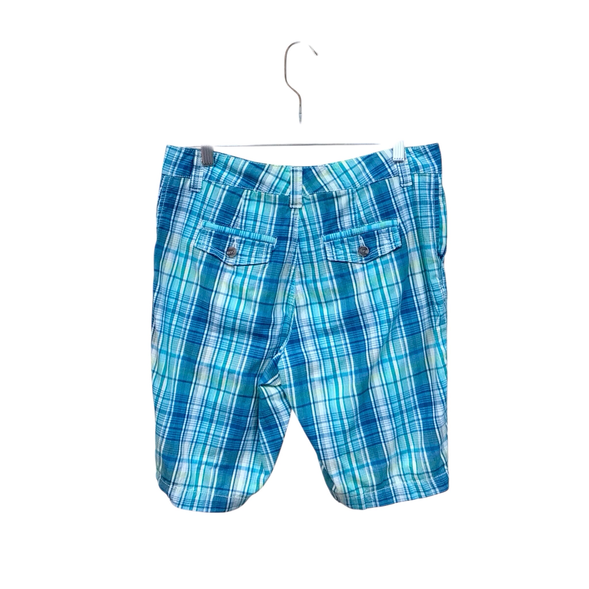 Sonoma Blue Plaid Bermuda Shorts Size 10